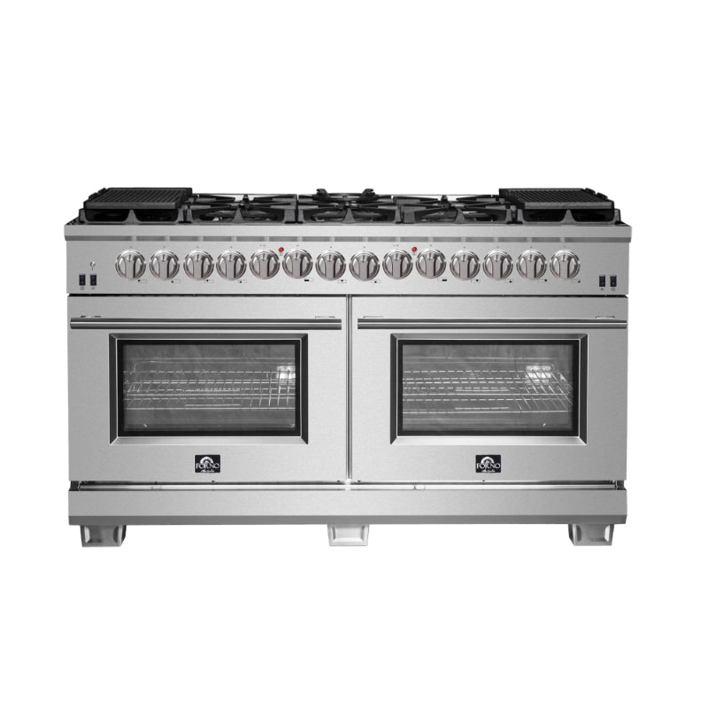 FORNO Capriasca 60" Freestanding Dual Fuel Range