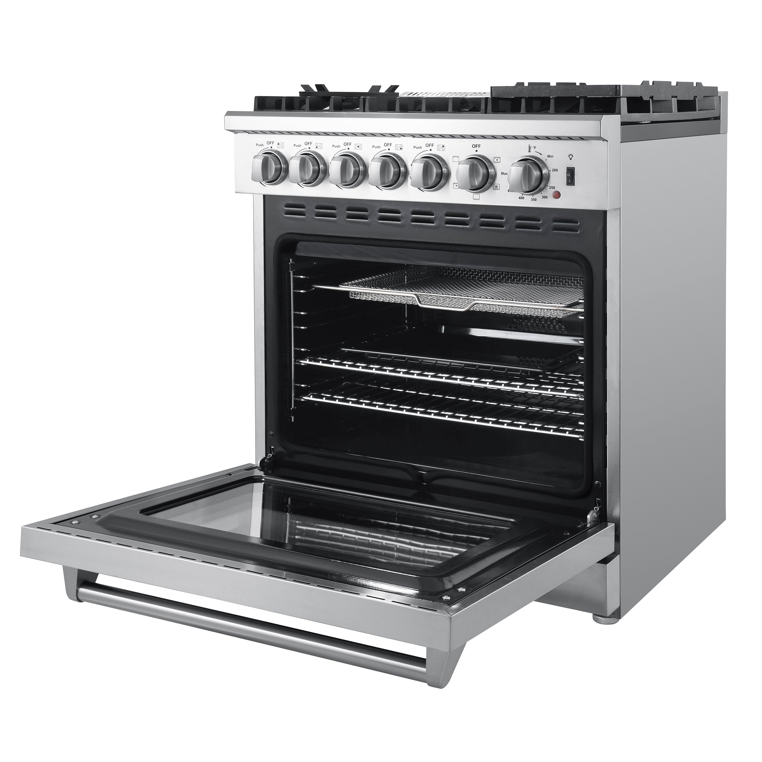 FORNO Lazio 30" 4.32 cu. ft. Dual Fuel Range with 5 Italian Burners in Stainless Steel