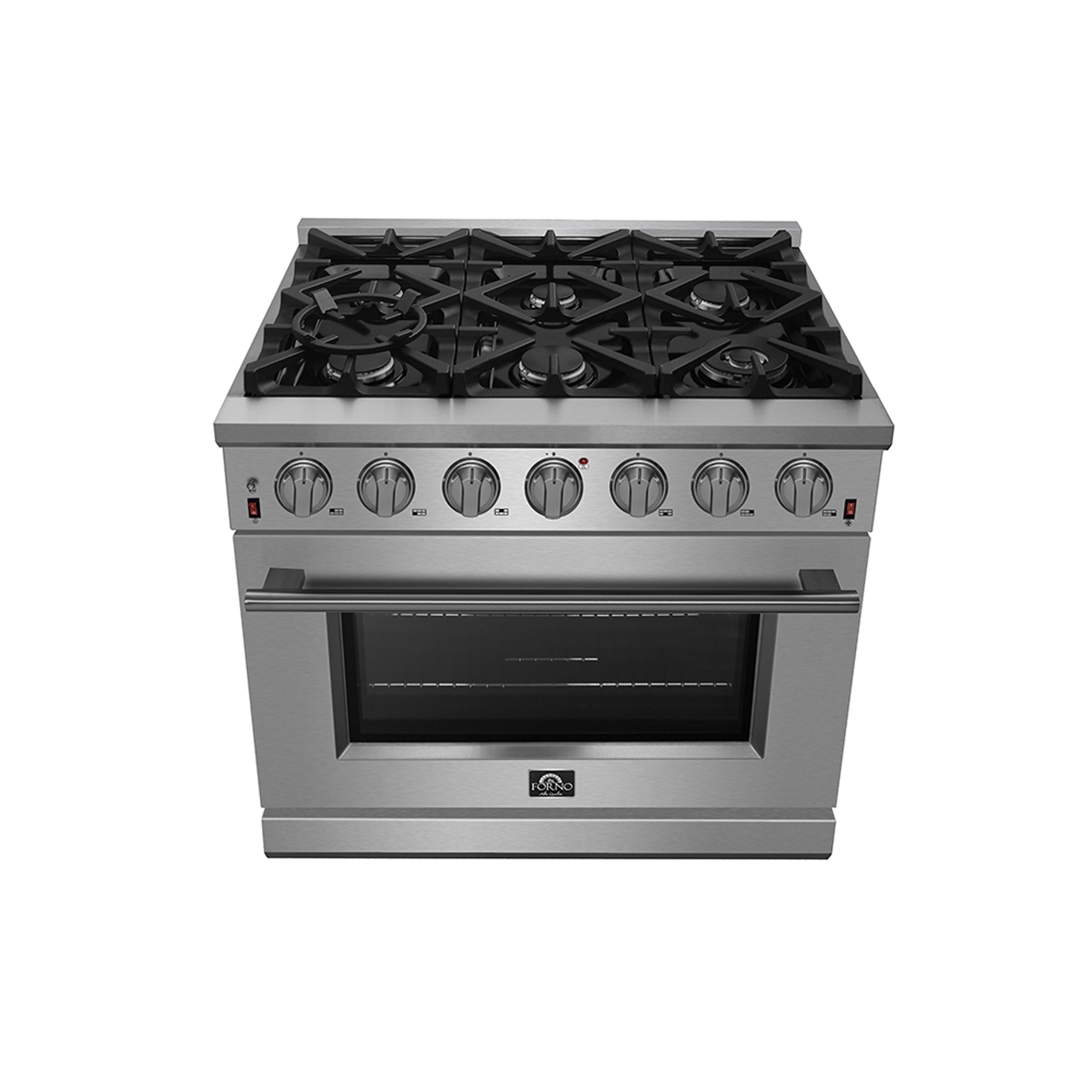 FORNO Massimo 36" 5.36 cu. ft. Freestanding Gas Range with 6 Burners