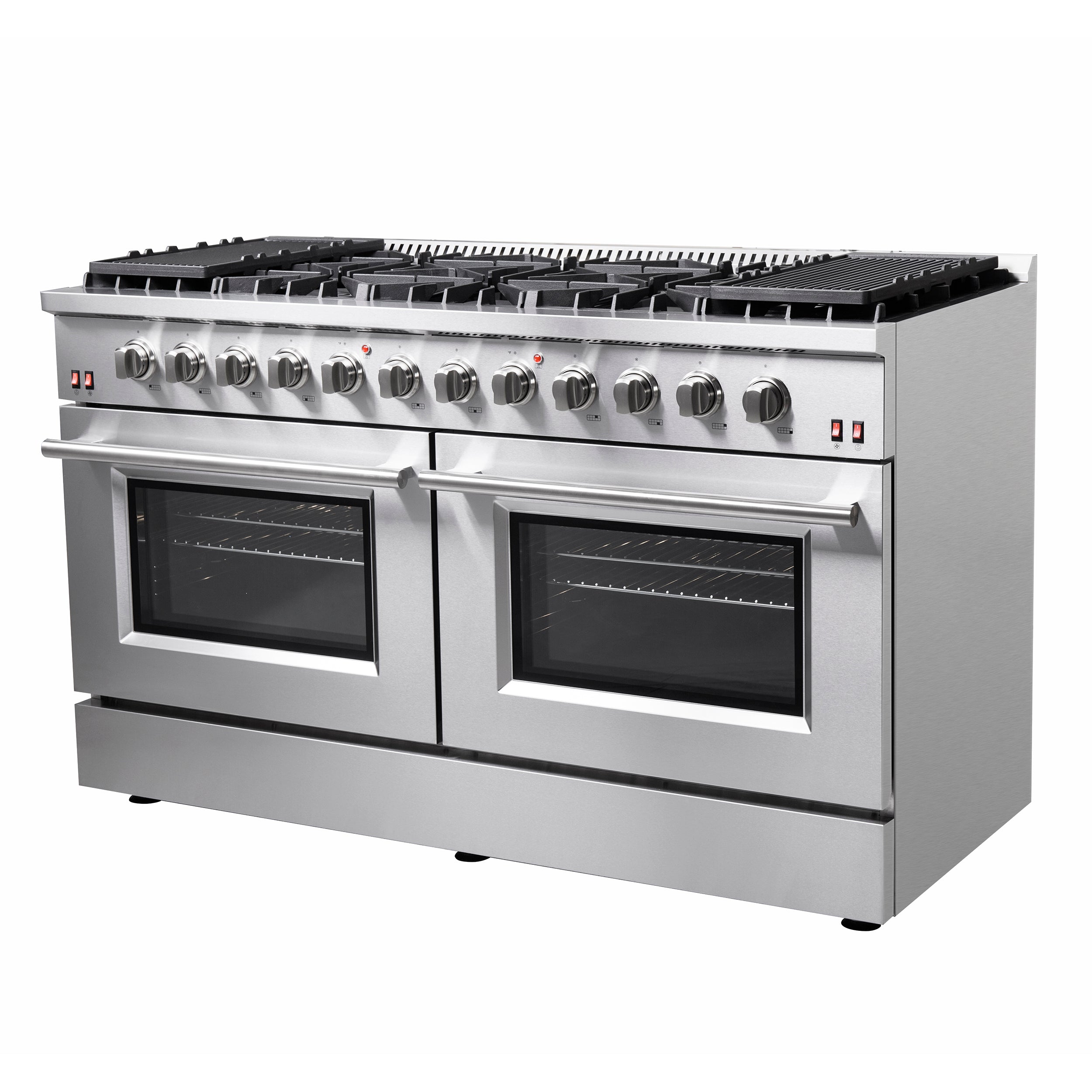 FORNO Galiano 60" 8.64 cu. ft. Gas Range with 10 Italian Burners in Stainless Steel