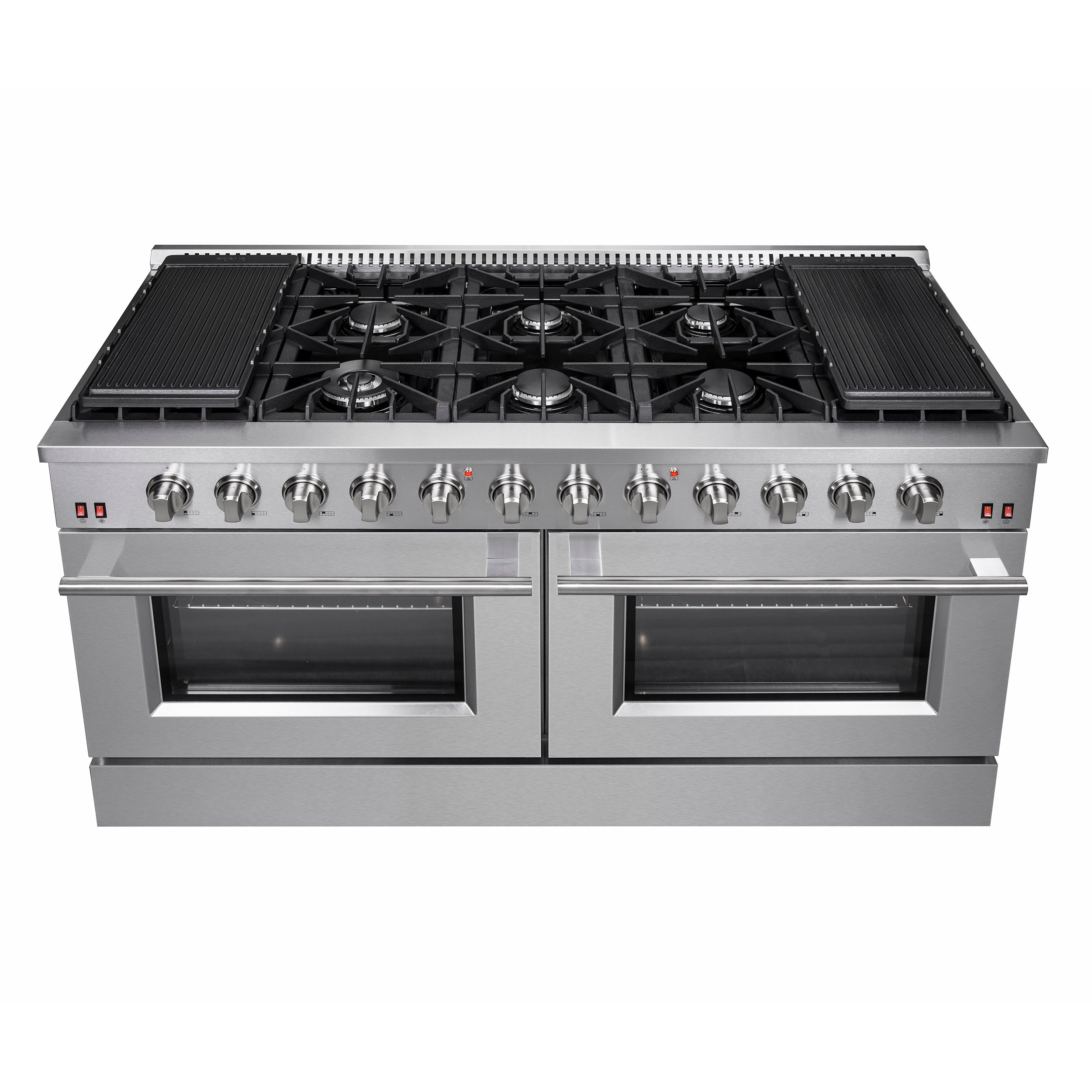 FORNO Galiano 60" 8.64 cu. ft. Gas Range with 10 Italian Burners in Stainless Steel