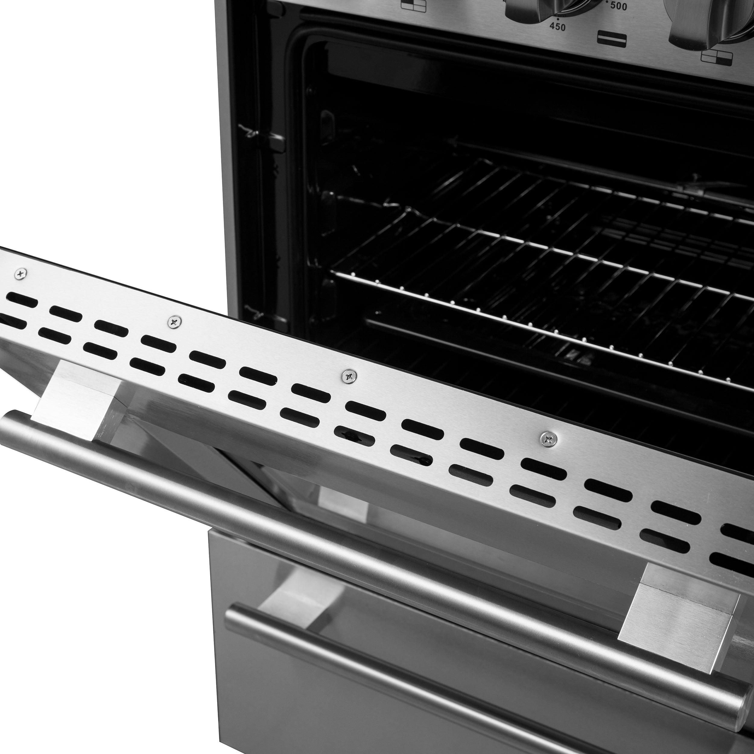 FORNO Breno 24" 2.3 cu. ft. Freestanding Gas Range with 4 Sealed Burners in Stainless Steel