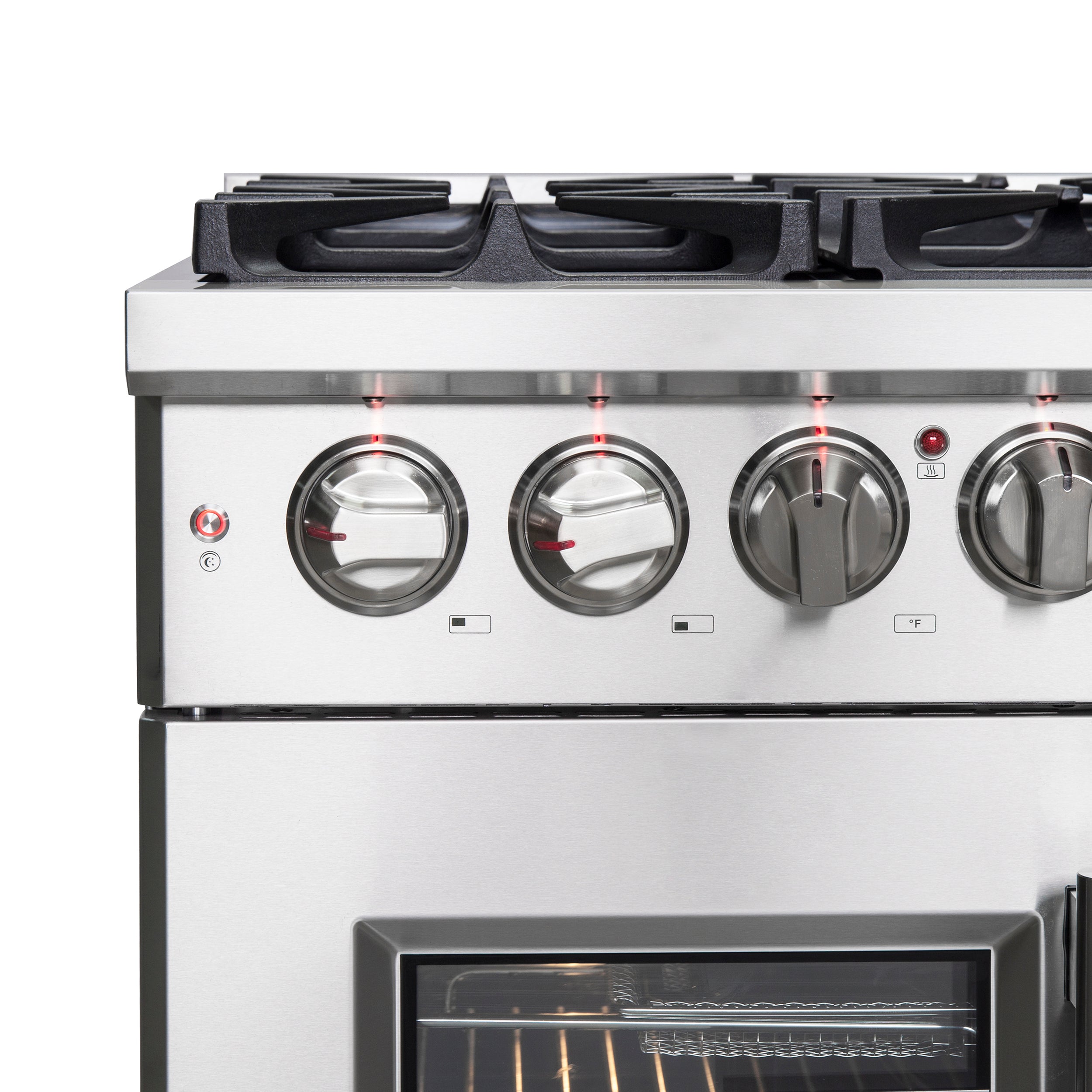 FORNO Massimo 36" 5.36 cu. ft. Freestanding French Door Dual Fuel Range with 6 Burners