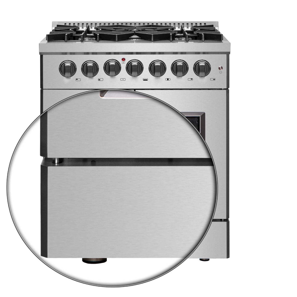 FORNO Galiano 30" 4.32 cu. ft. Dual Fuel Range with French Door