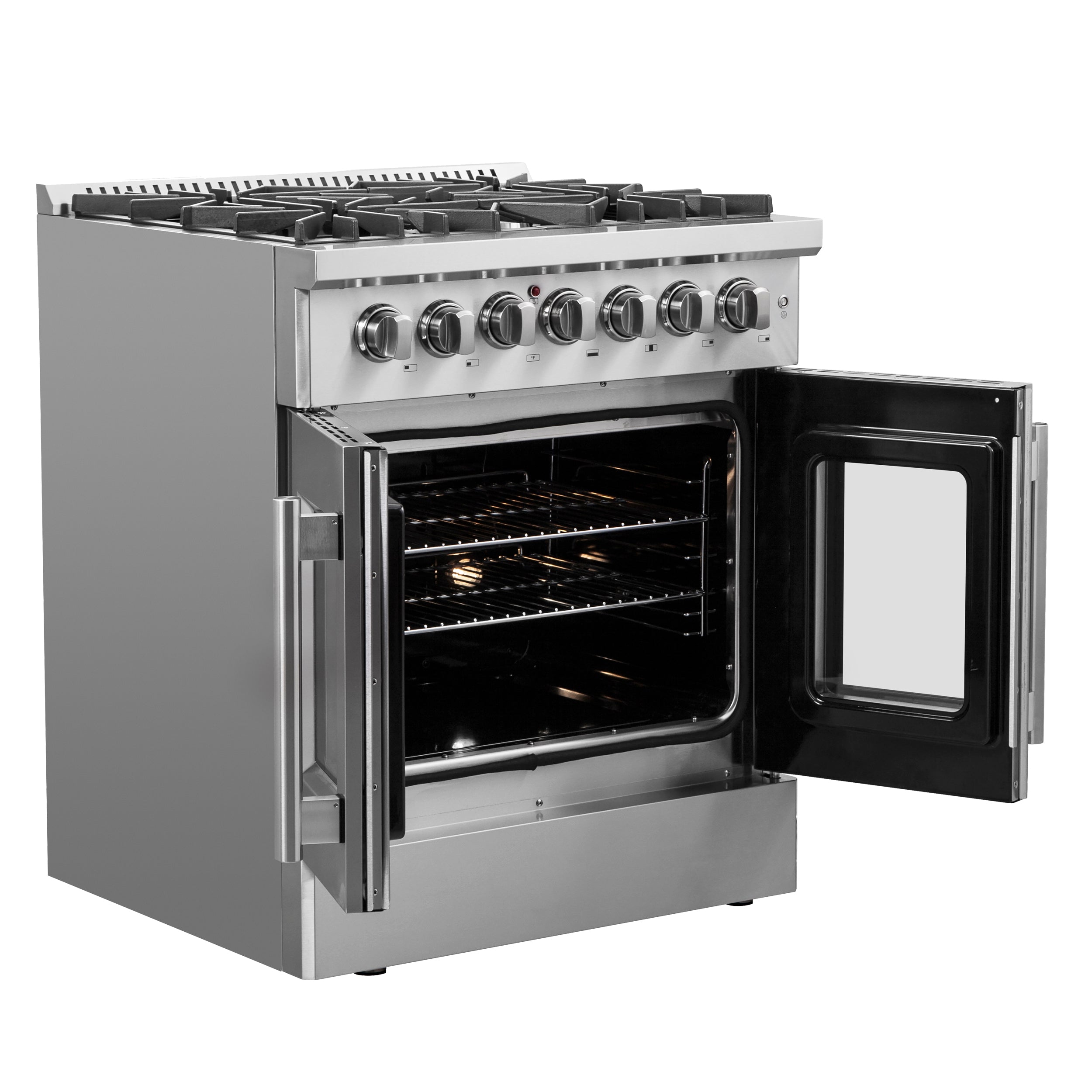 FORNO Galiano 30" 4.32 cu. ft. Dual Fuel Range with French Door