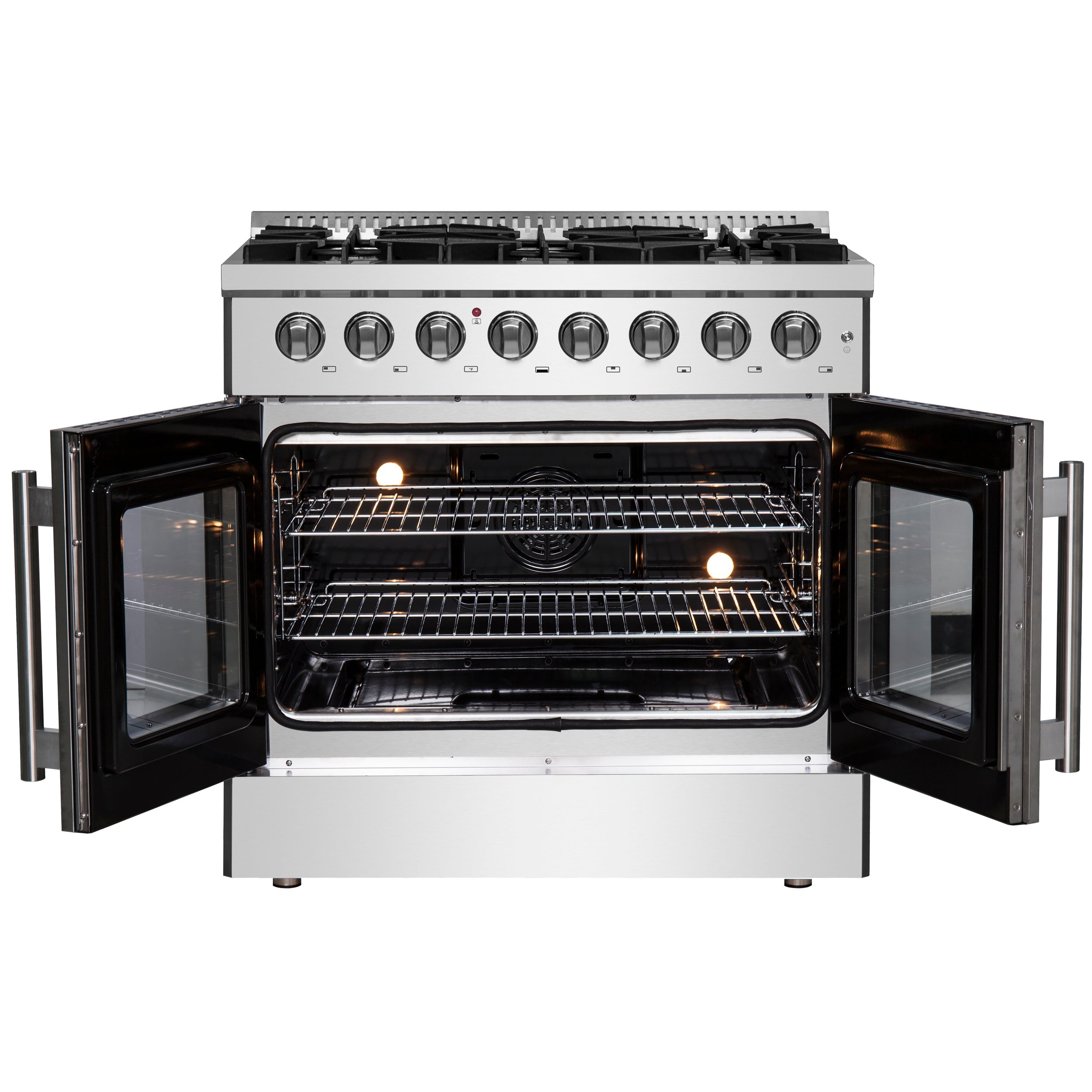 FORNO Galiano 36" 5.36 cu. ft. Dual Fuel Range with French Door