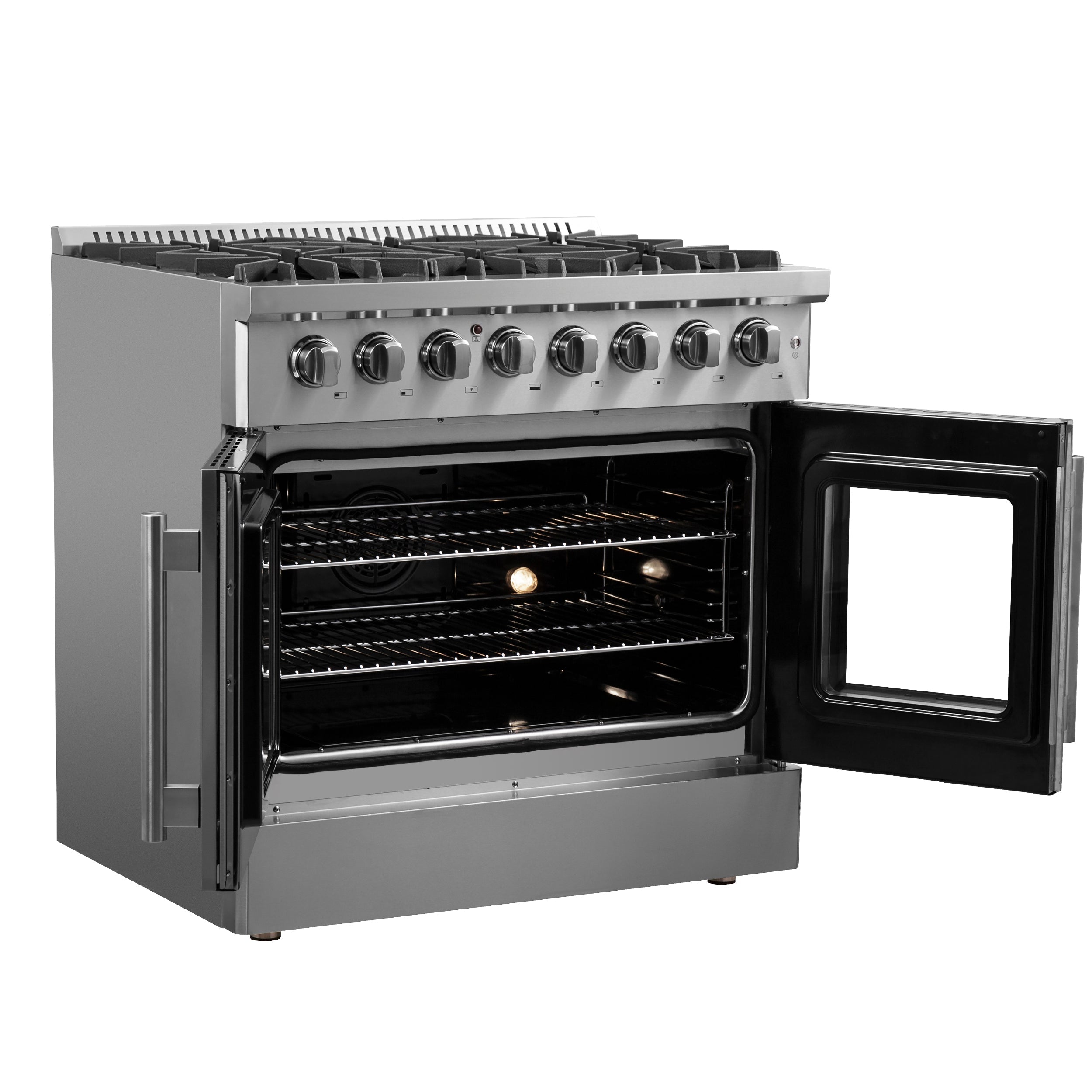 FORNO Galiano 36" 5.36 cu. ft. Dual Fuel Range with French Door