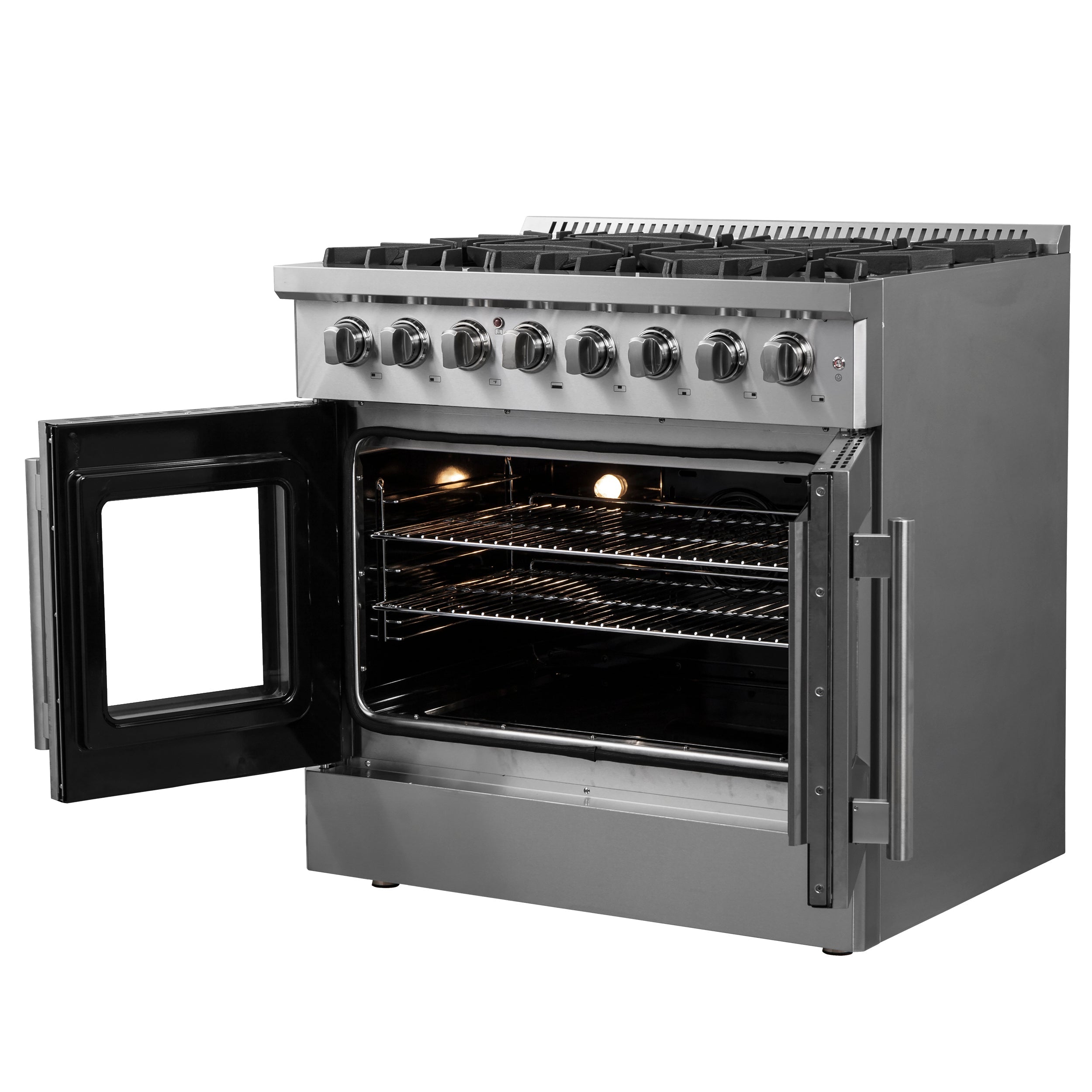 FORNO Galiano 36" 5.36 cu. ft. Dual Fuel Range with French Door