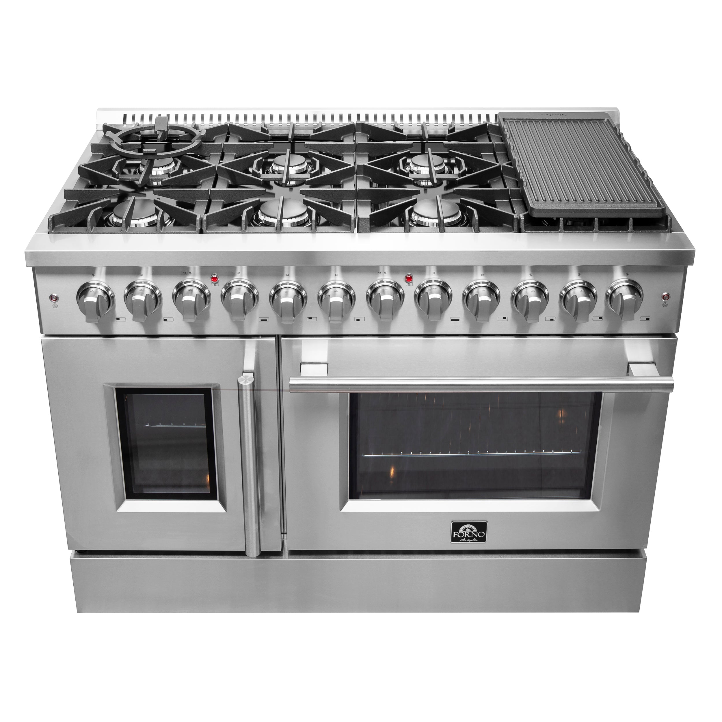 FORNO Galiano 48" 6.58 cu. ft. Dual Fuel Range with French Door