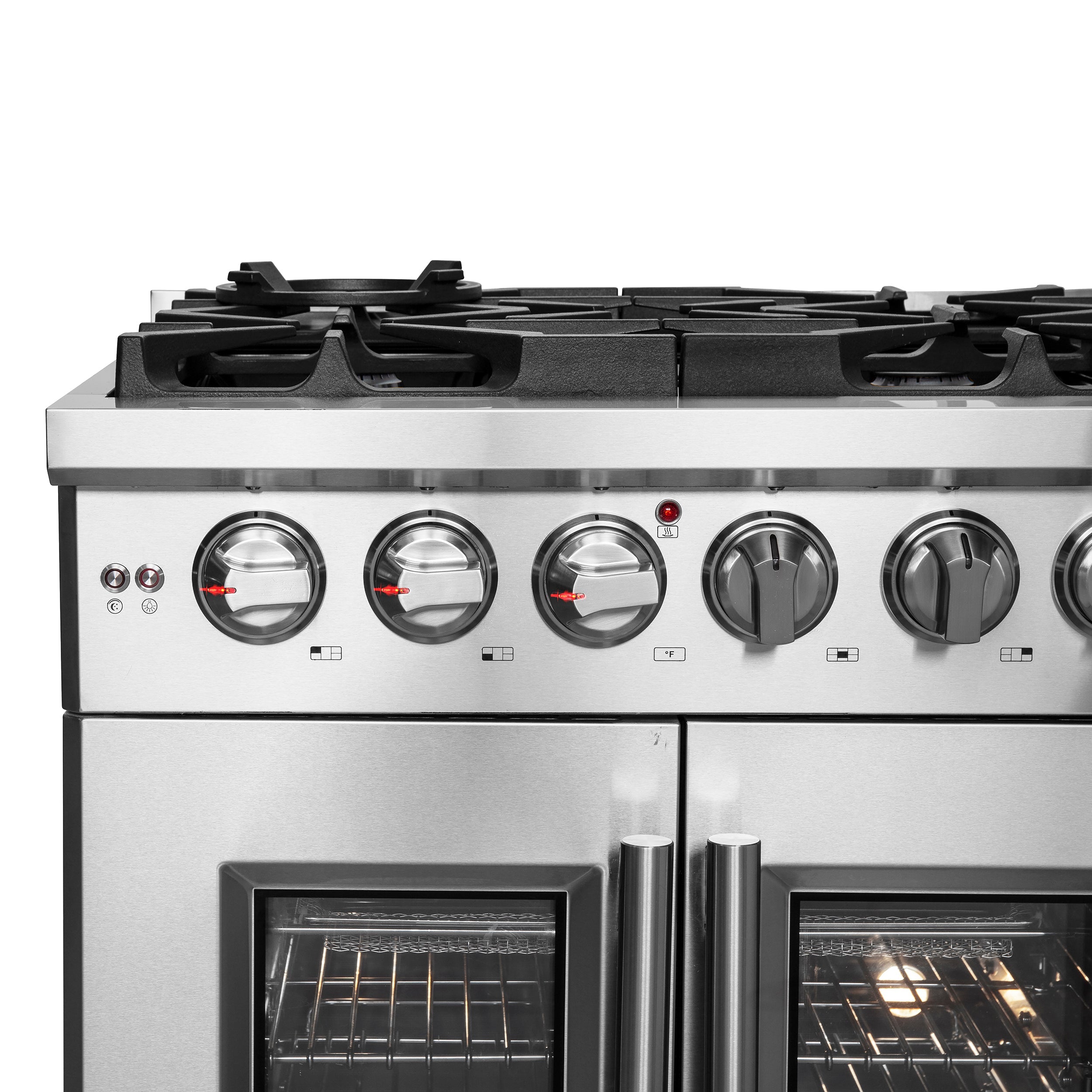 FORNO Massimo 30″ 4.32 cu. ft. Freestanding French Door Gas Range with 5 Burners