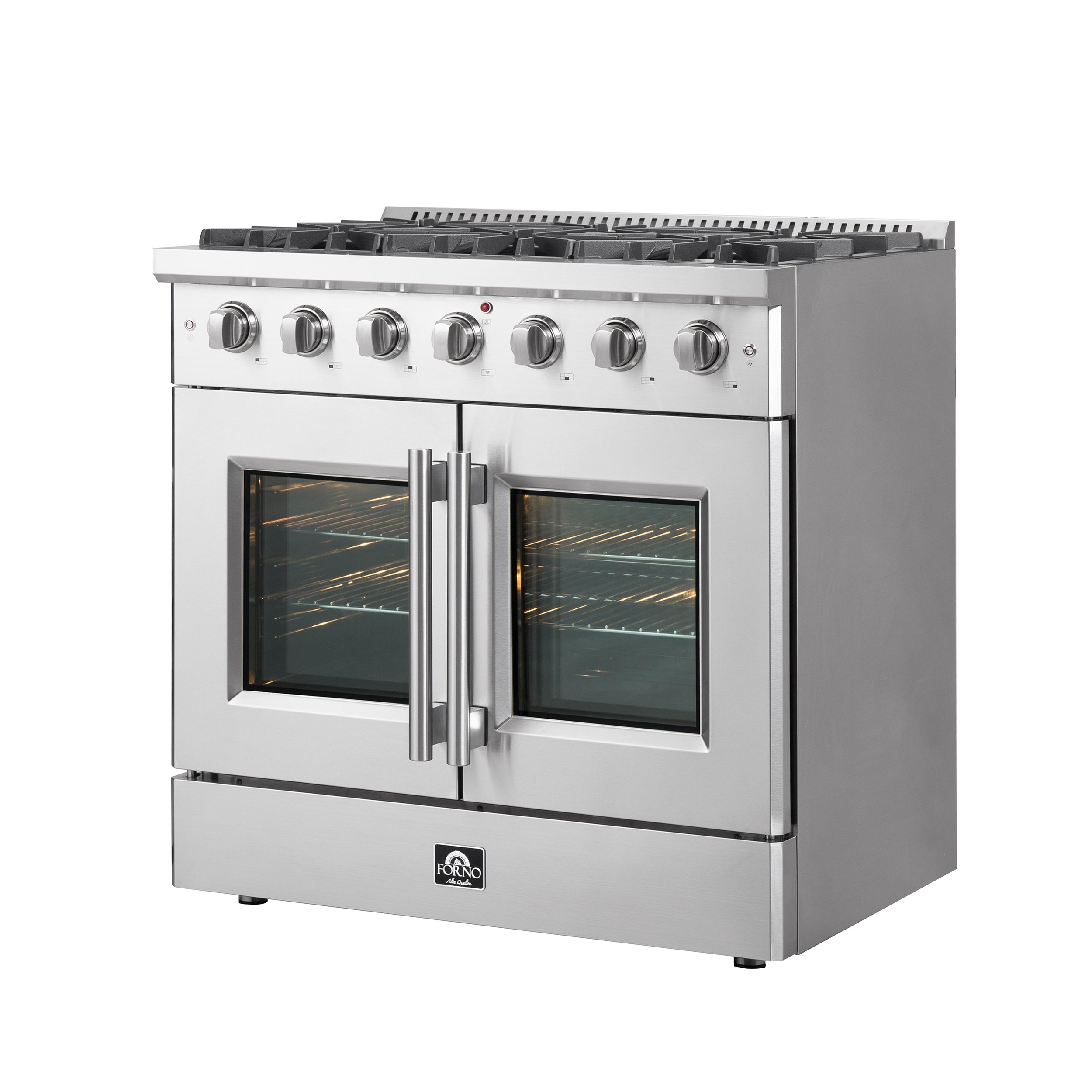 FORNO Galiano 36" 5.36 cu. ft. Freestanding Gas Range with French Door and 6 Burners