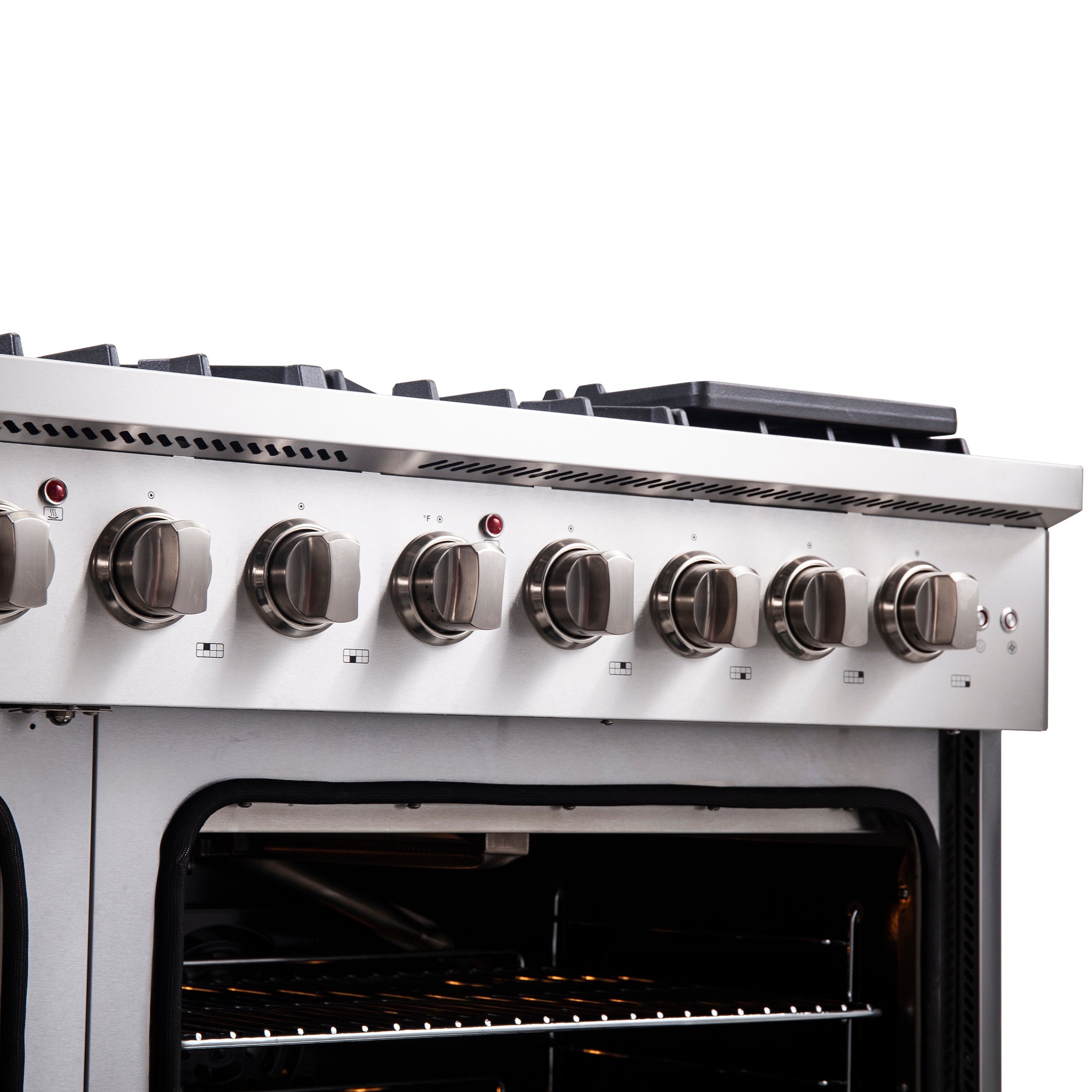 FORNO Galiano 48" 6.58 cu. ft. Freestanding Gas Range with French Door and 8 Burners