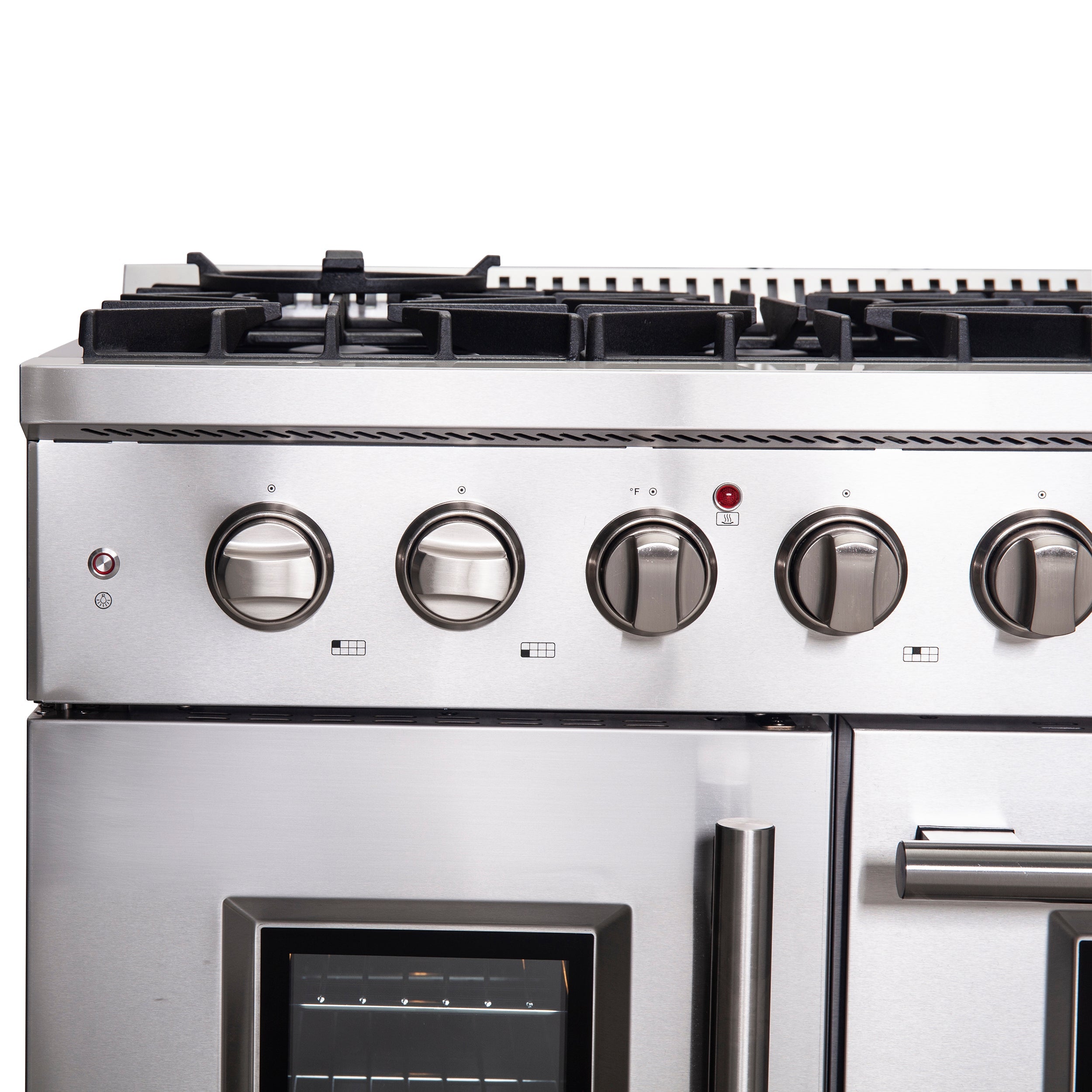 FORNO Galiano 48" 6.58 cu. ft. Freestanding Gas Range with French Door and 8 Burners