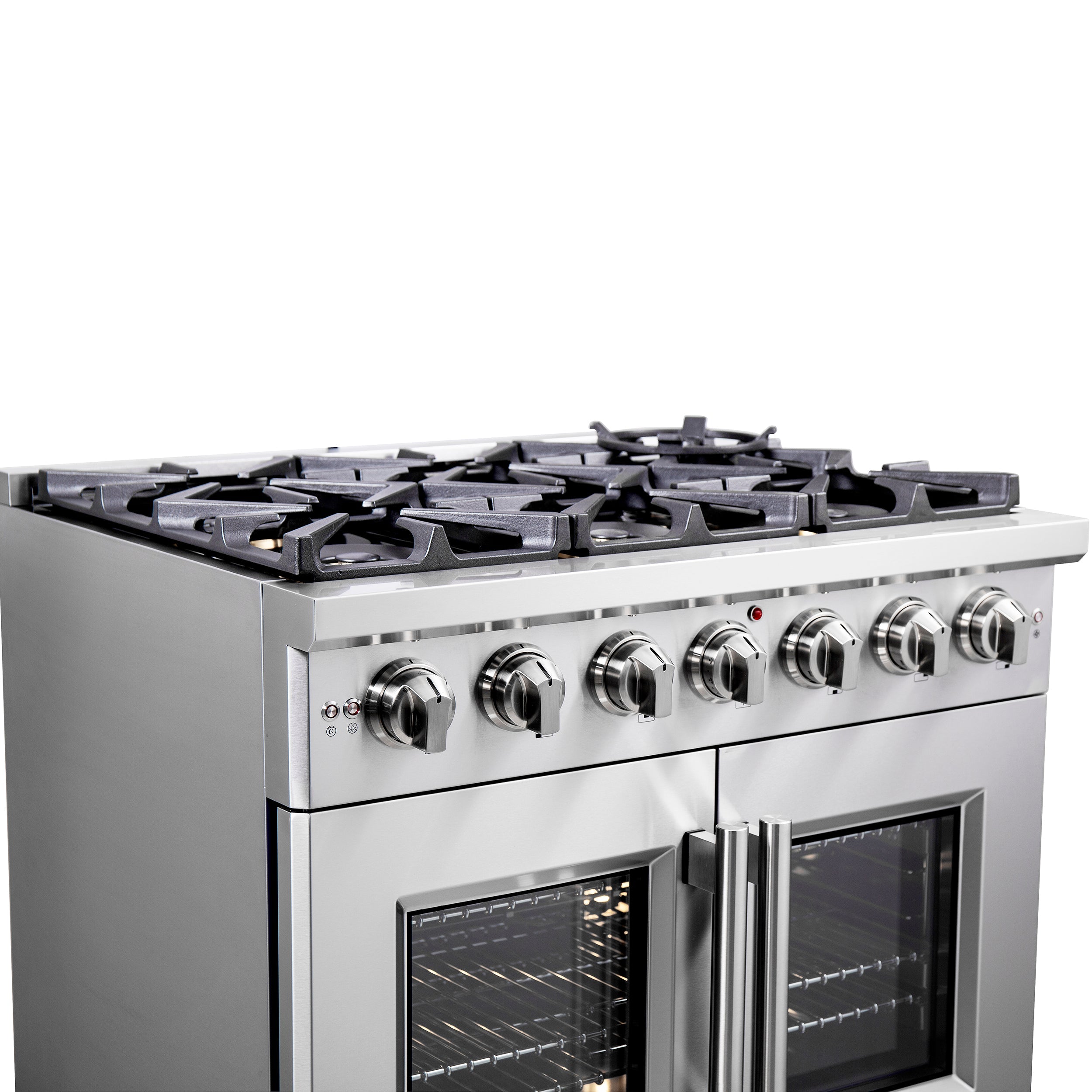 FORNO Capriasca 36" 5.36 cu. ft. Professional Gas Range with French Door and 6 Sealed Burners