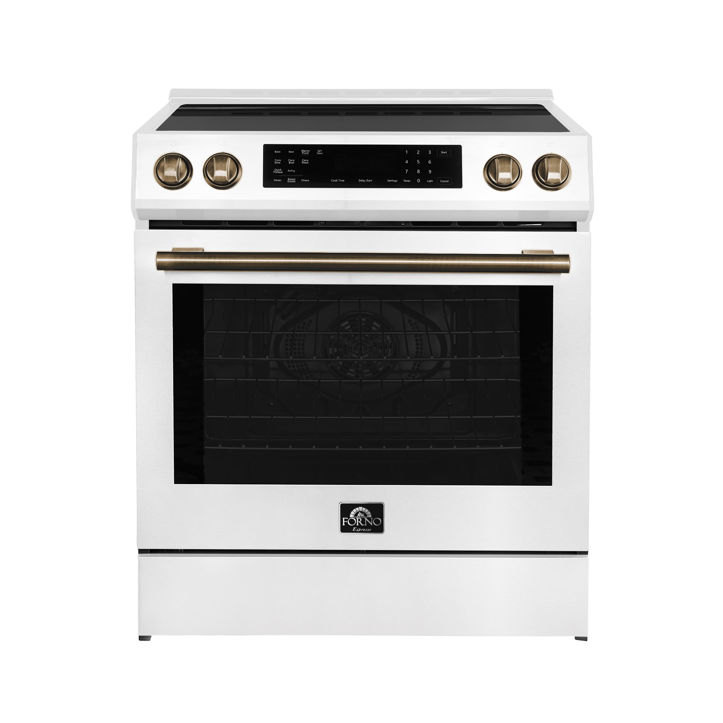 FORNO Espresso Donatello 30" 5 cu. ft. Induction Range with Air Fry and Self-Clean