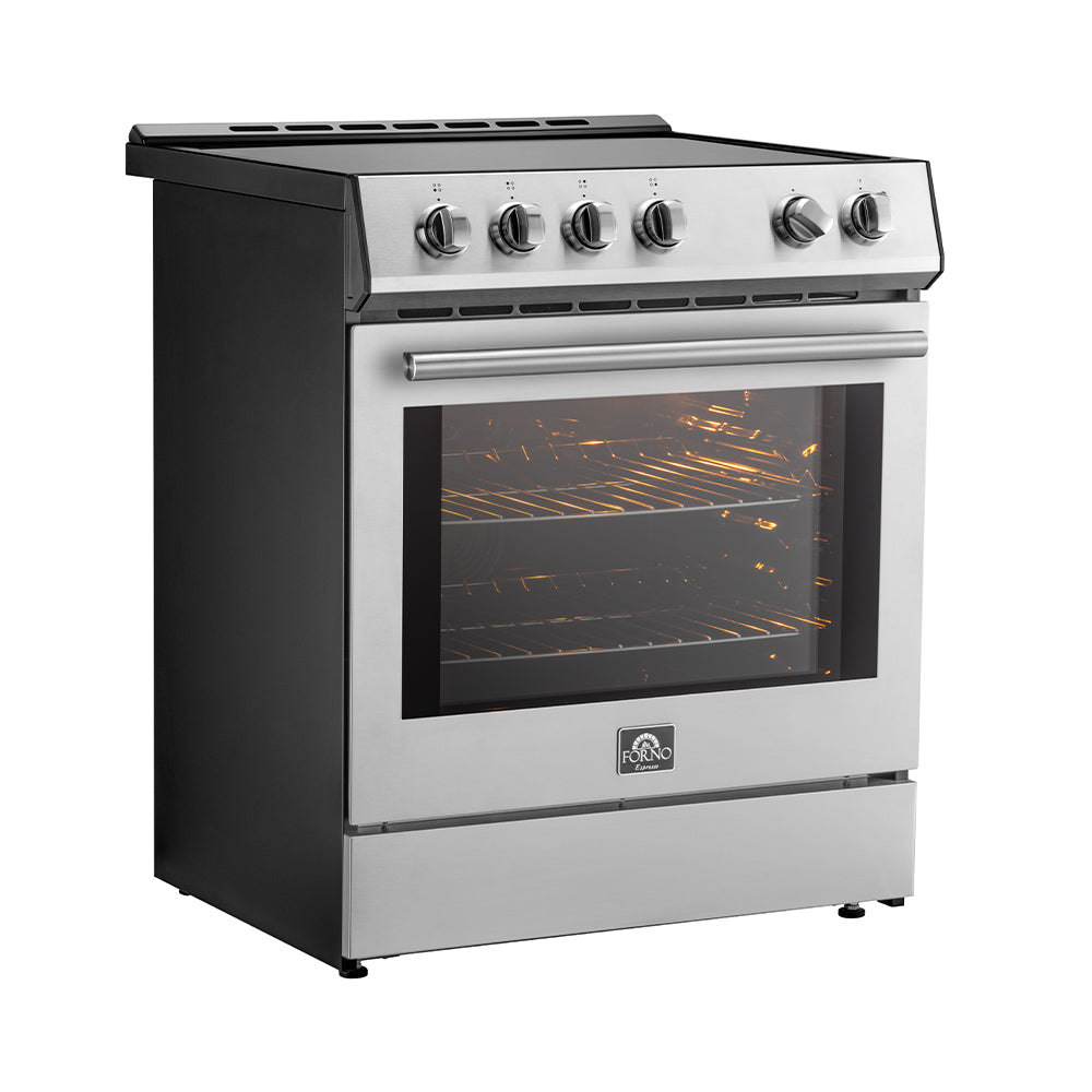 FORNO Espresso Leonardo 30" 5 cu. ft. Induction Range with Knob Control