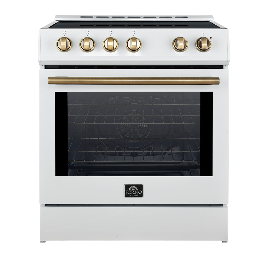 FORNO Espresso Leonardo 30" 5 cu. ft. Induction Range with Knob Control