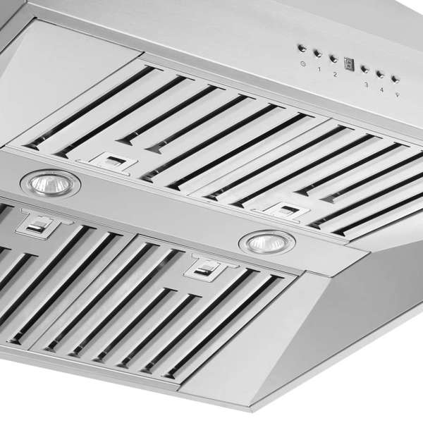 FORNO Coppito 30" 600 CFM Island Range Hood in Stainless Steel