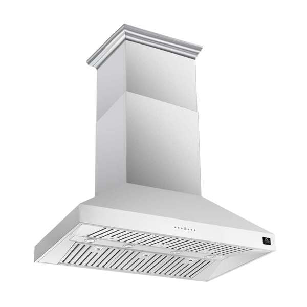 FORNO Coppito 48" 1,200 CFM Island Range Hood in Stainless Steel