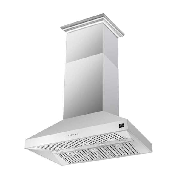 FORNO Coppito 48" 1,200 CFM Island Range Hood in Stainless Steel