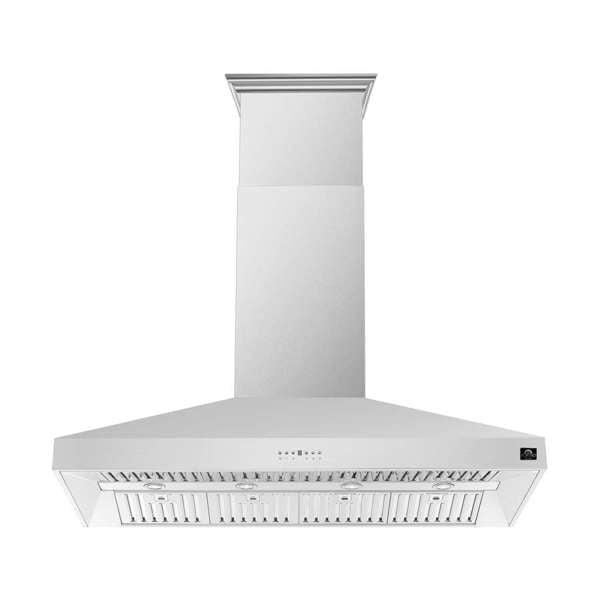 FORNO Coppito 60" 1,200 CFM Island Range Hood in Stainless Steel