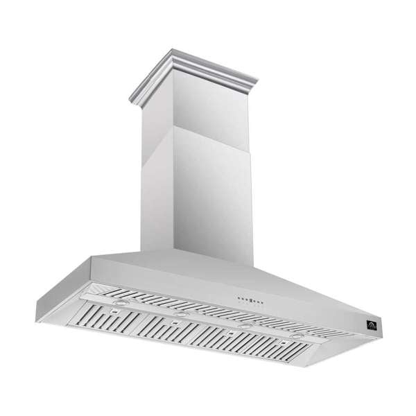 FORNO Coppito 60" 1,200 CFM Island Range Hood in Stainless Steel