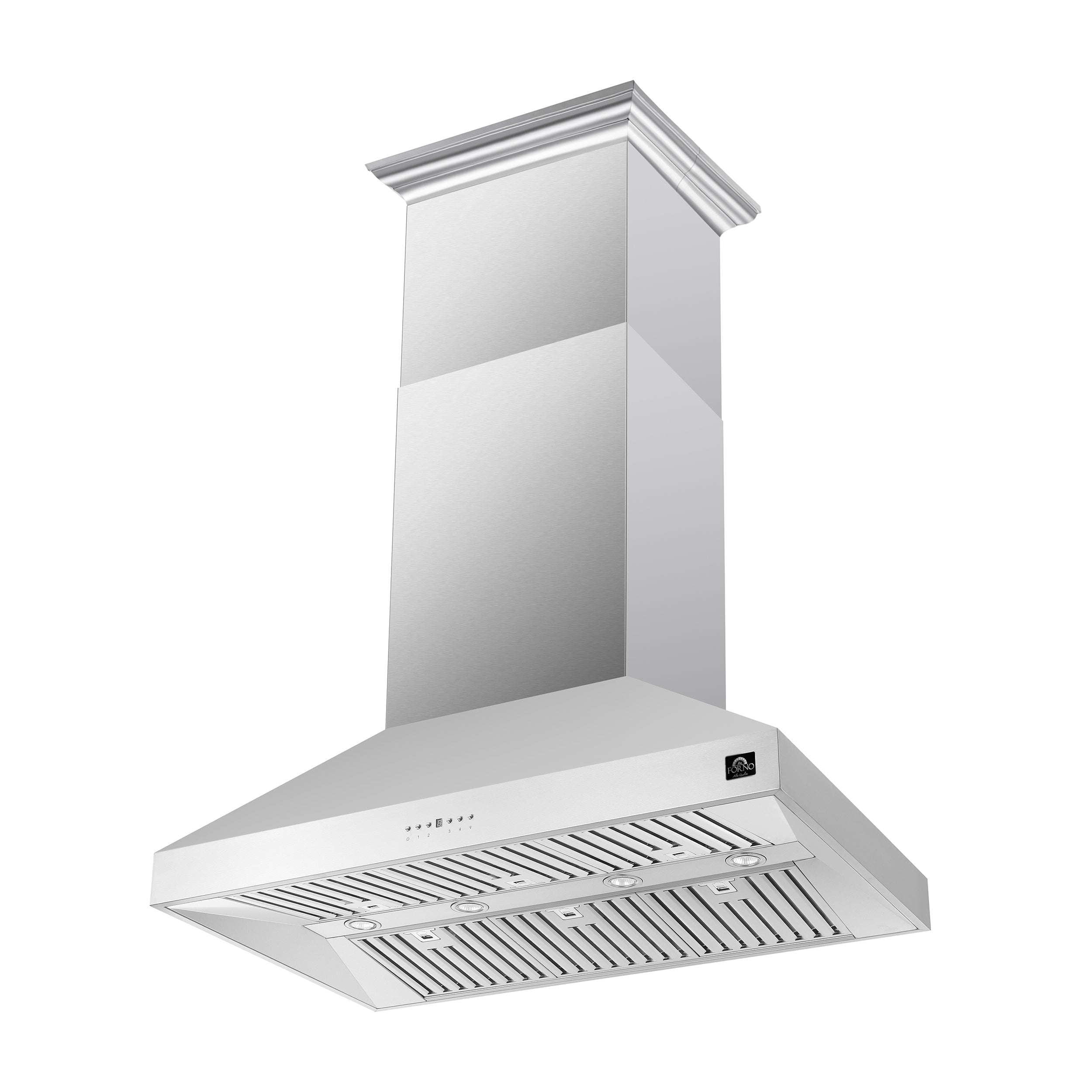 FORNO Orvieto 48" 1,200 CFM Wall Mount Range Hood in Stainless Steel