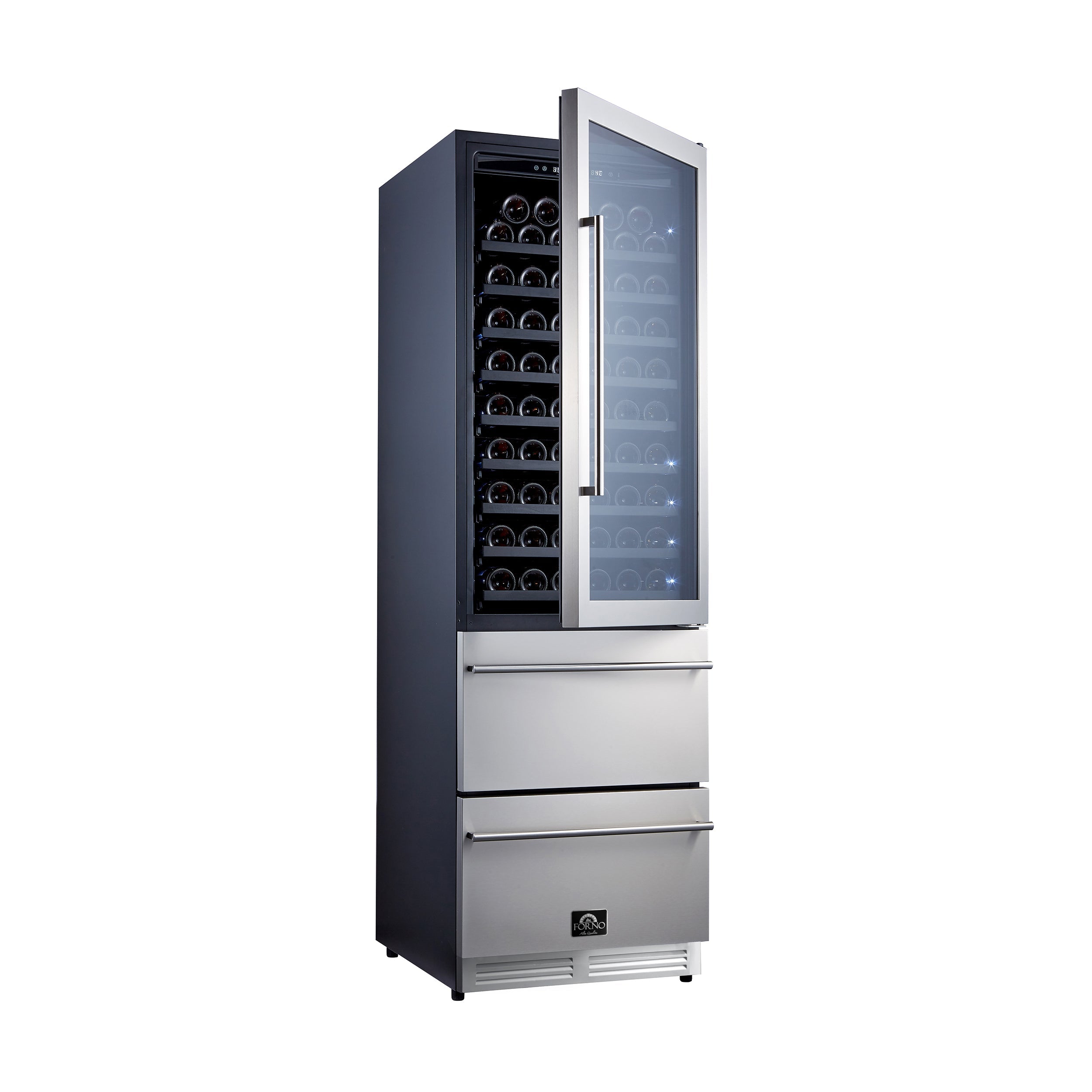 FORNO Azienda 24" 108 Bottle Triple Zone Wine Cooler