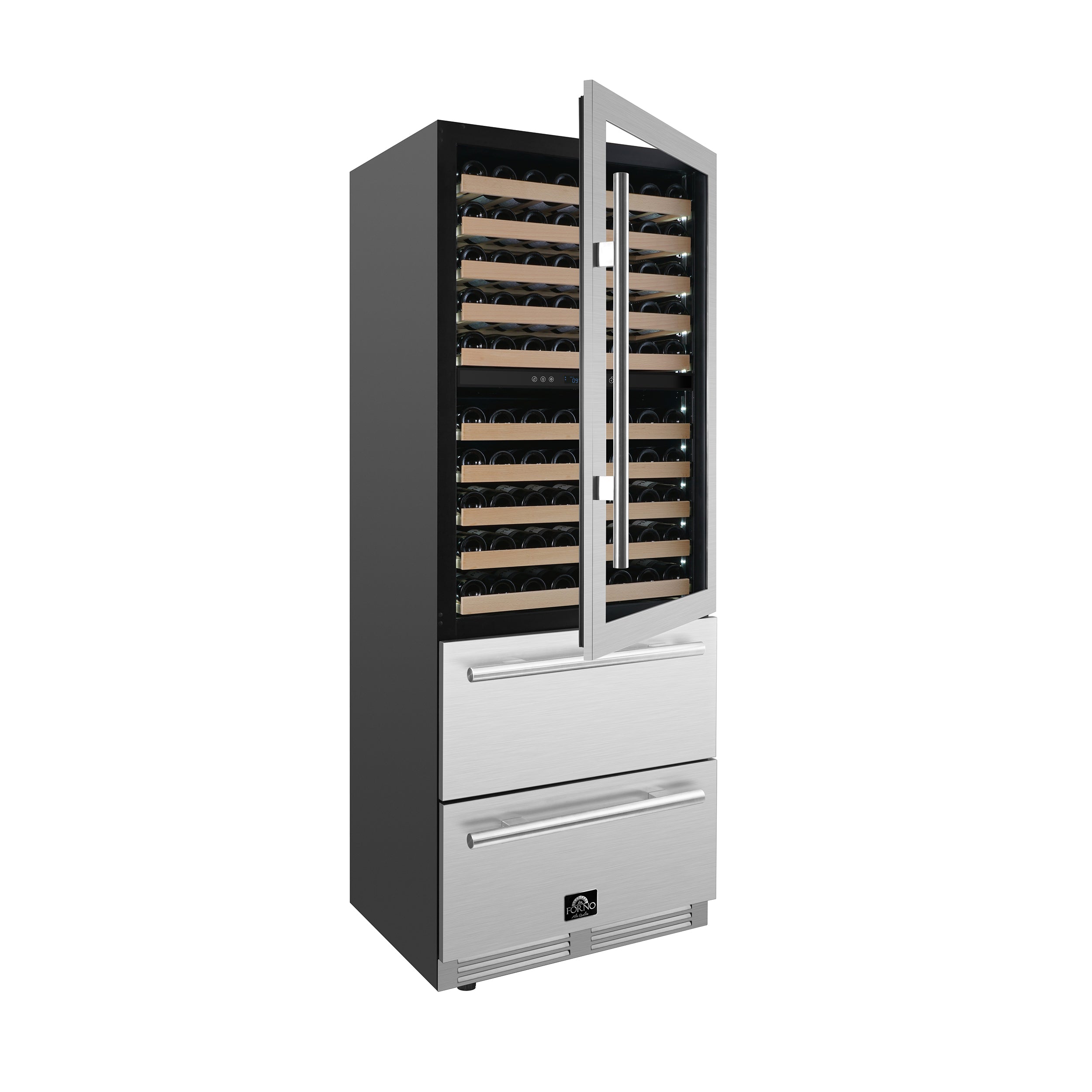 FORNO Celano 30" 21.3 cu.ft. 150 Bottle and 252 Can Dual Zone Wine Cooler