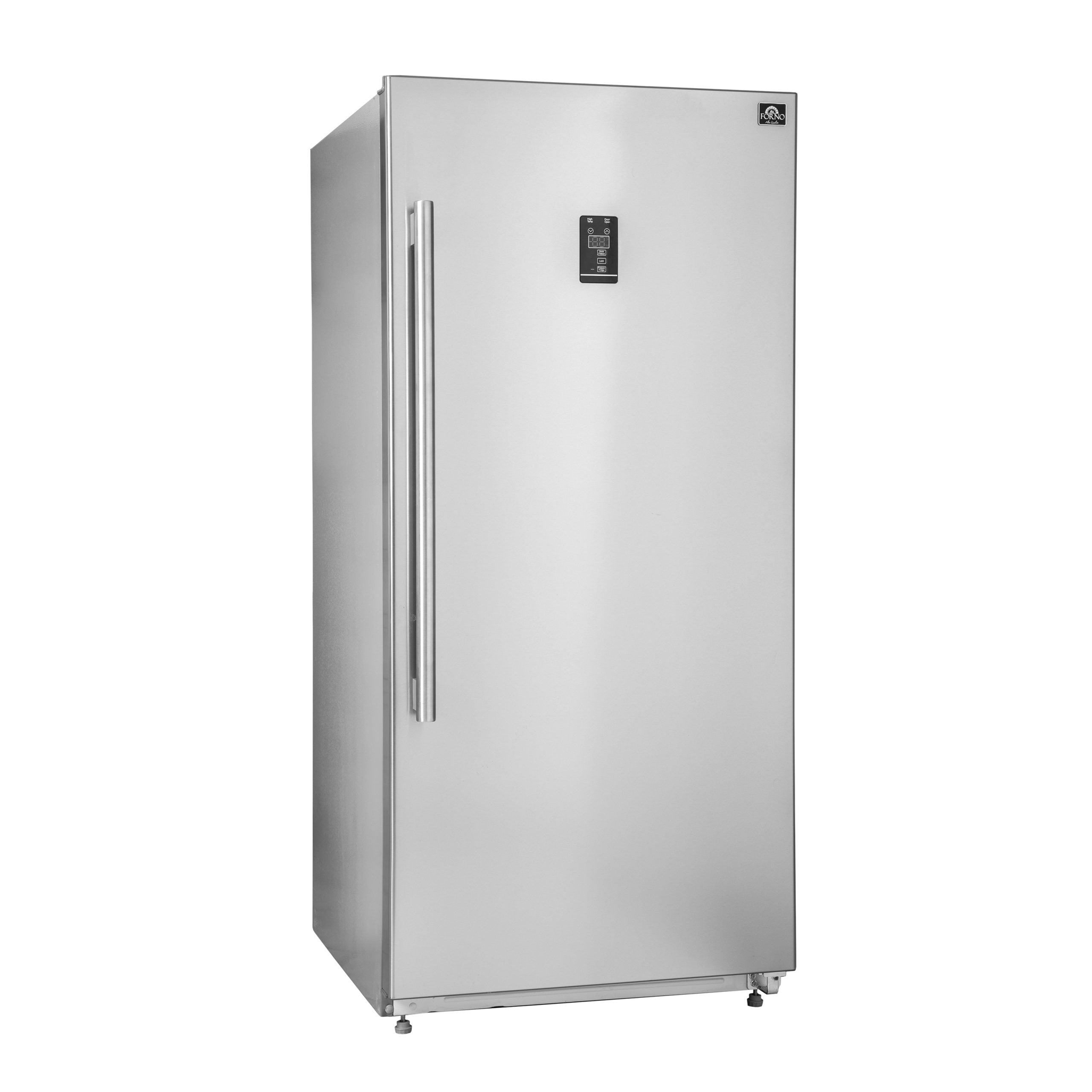 FORNO Rizzuto 28" 32″ 13.8 cu. ft. Right Hand Swing Dual Zone Refrigerator/Freezer in Stainless Steel