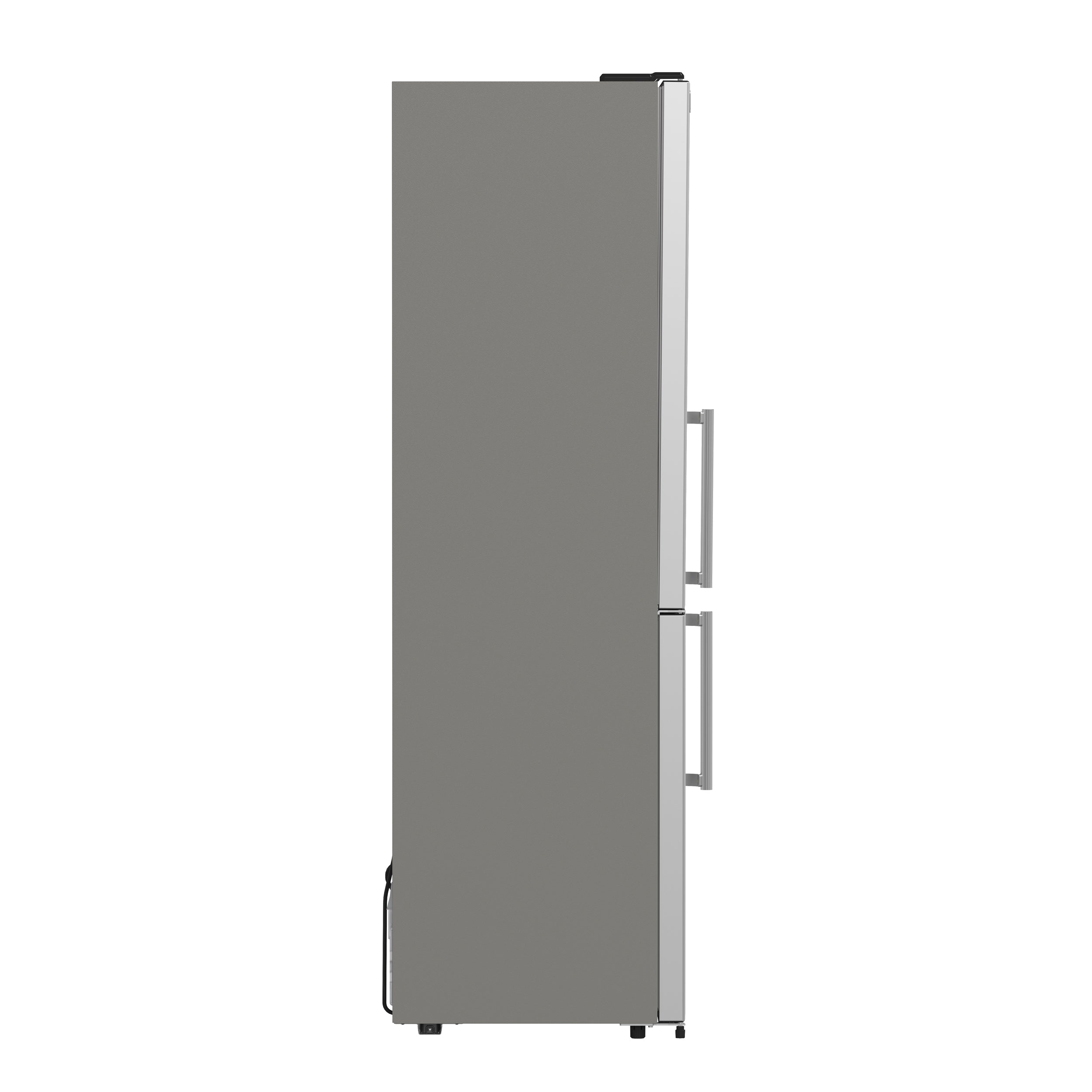 FORNO Guardia 23.4" 10.8 cu. ft. Left Swing Refrigerator with Bottom Freezer in Stainless Steel