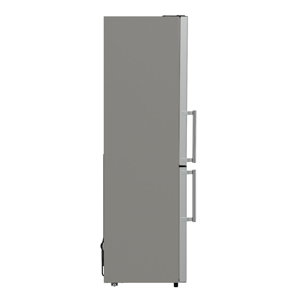 FORNO Guardia 23.4" 10.8 cu. ft. Right Swing Refrigerator with Bottom Freezer in Stainless Steel