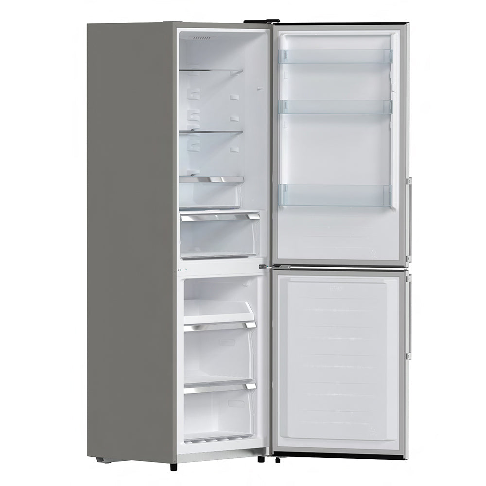 FORNO Guardia 23.4" 10.8 cu. ft. Right Swing Refrigerator with Bottom Freezer in Stainless Steel