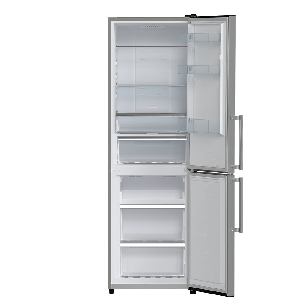 FORNO Guardia 23.4" 10.8 cu. ft. Right Swing Refrigerator with Bottom Freezer in Stainless Steel