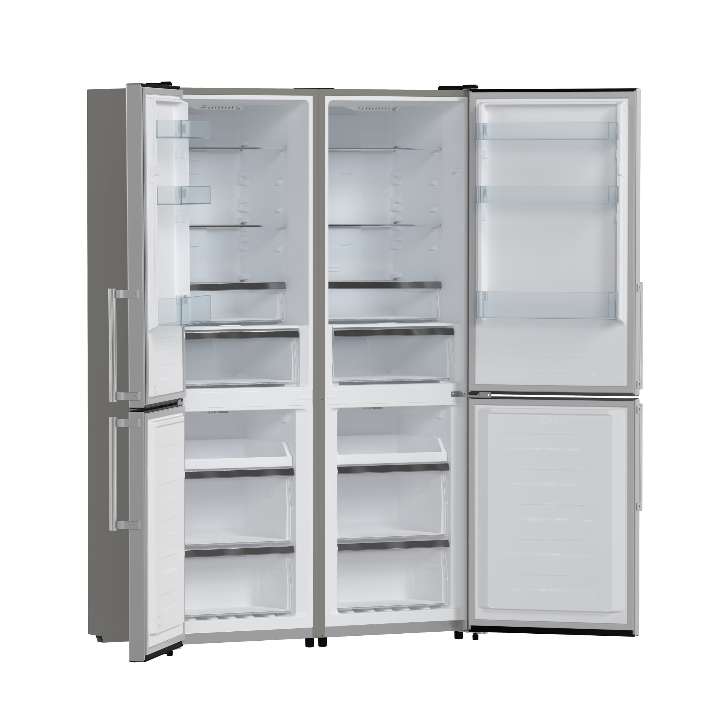 FORNO Guardia 46.8" 21.6 cu. ft. Bottom Mount Refrigerator in Stainless Steel