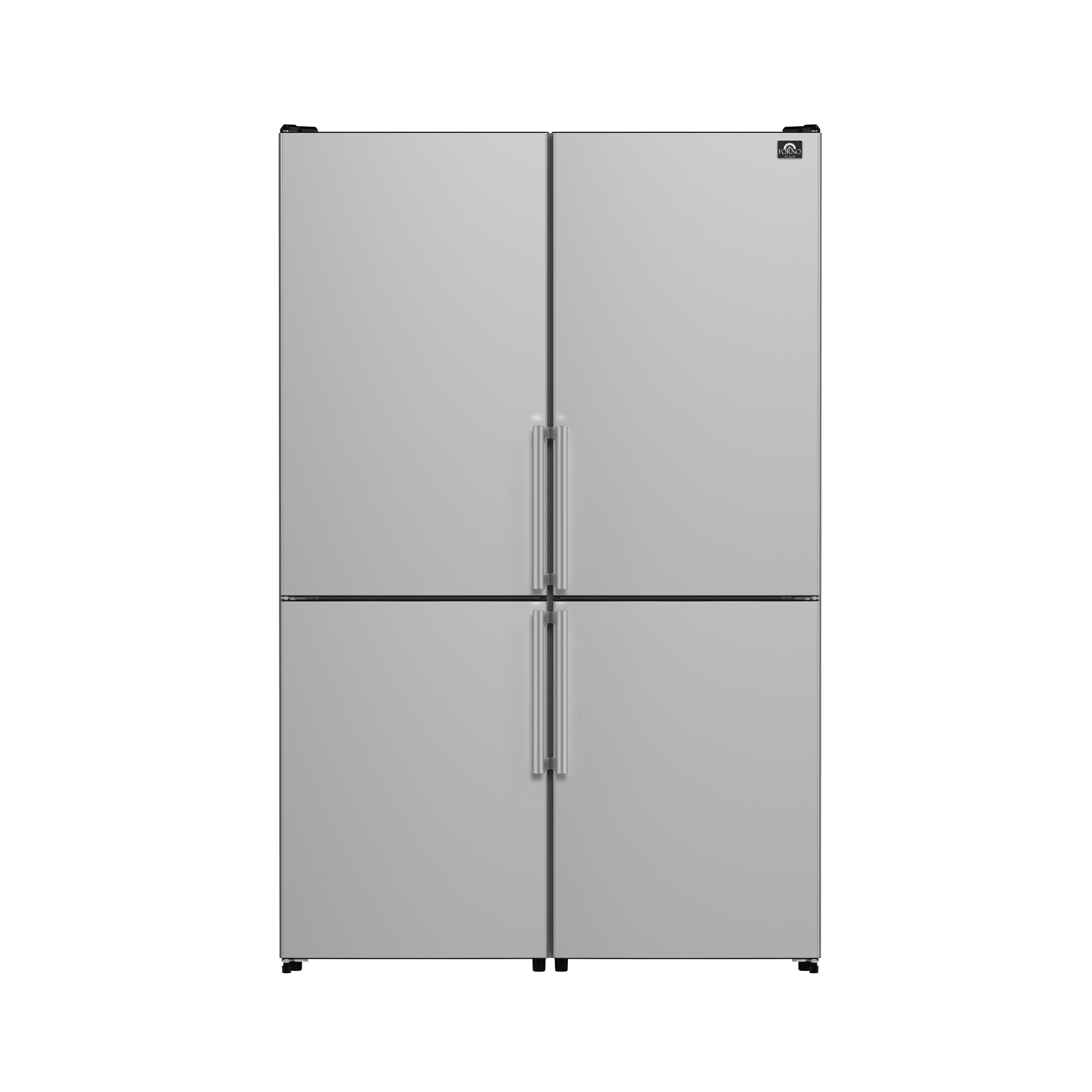 FORNO Guardia 46.8" 21.6 cu. ft. Bottom Mount Refrigerator in Stainless Steel