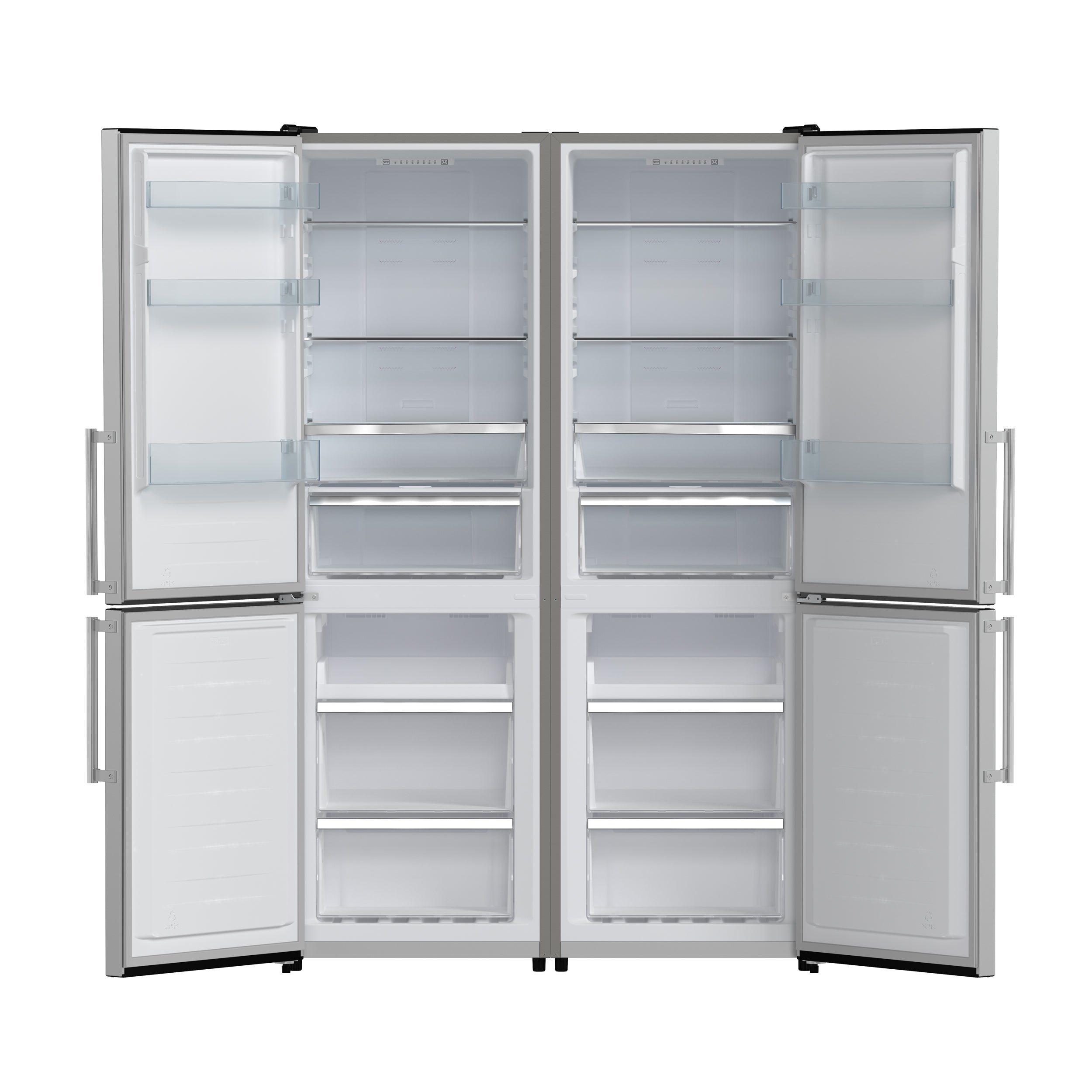 FORNO Guardia 46.8" 21.6 cu. ft. Bottom Mount Refrigerator in Stainless Steel