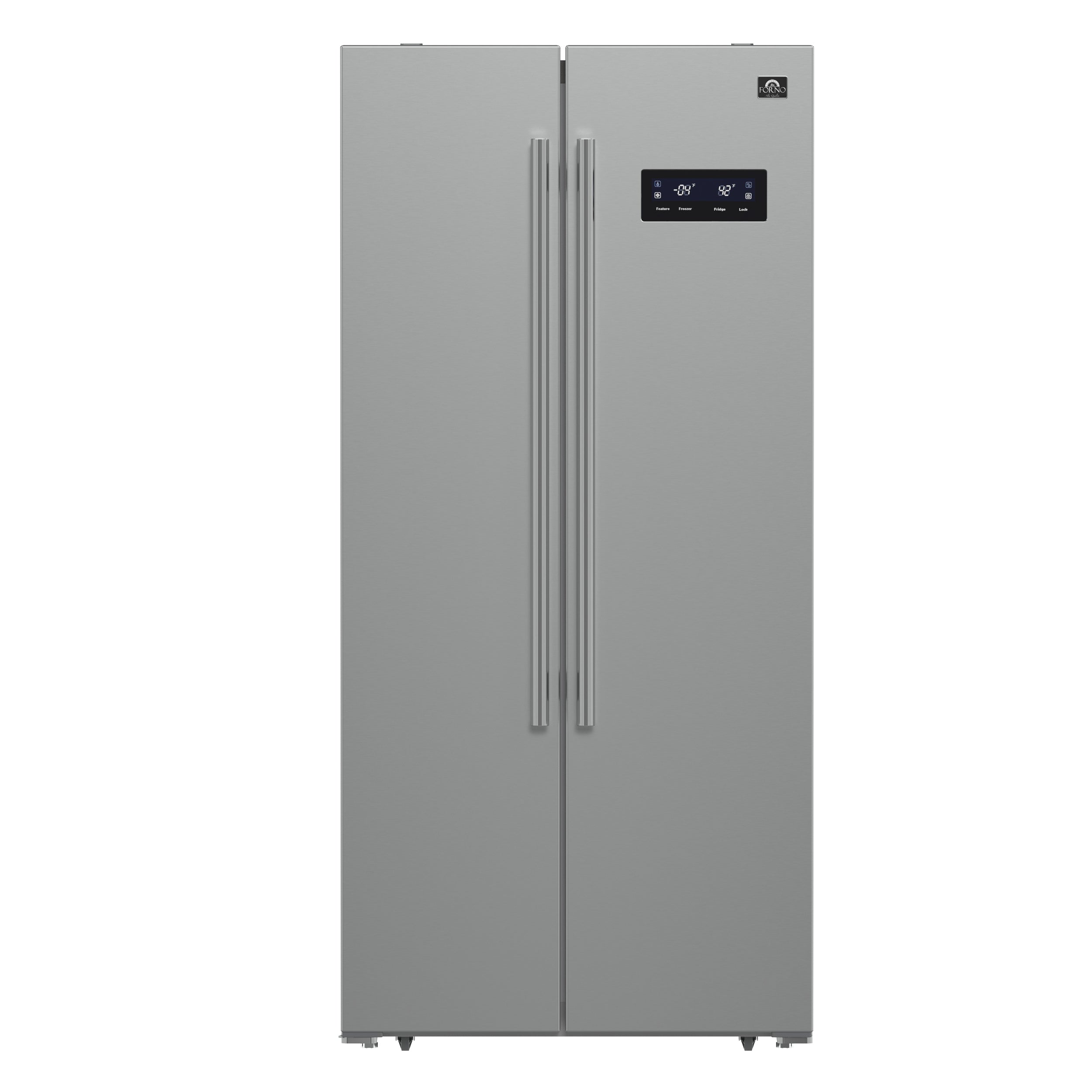 FORNO Salerno 33" 15.6 cu. ft. Side-by-Side Built-In Refrigerator