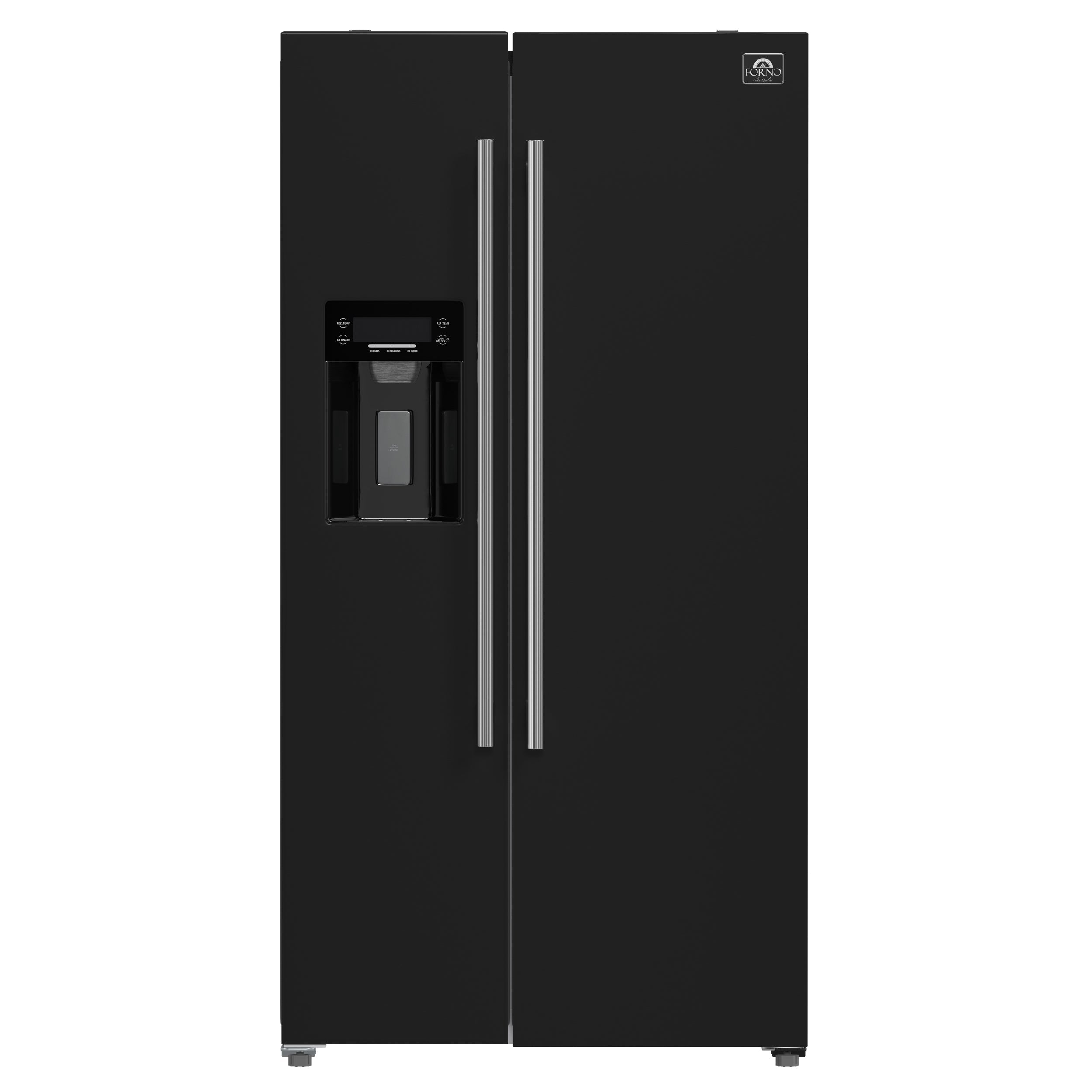 FORNO Salerno 36" 20 cu. ft. Side-by-Side Built-In Refrigerator with Water and Ice Dispenser