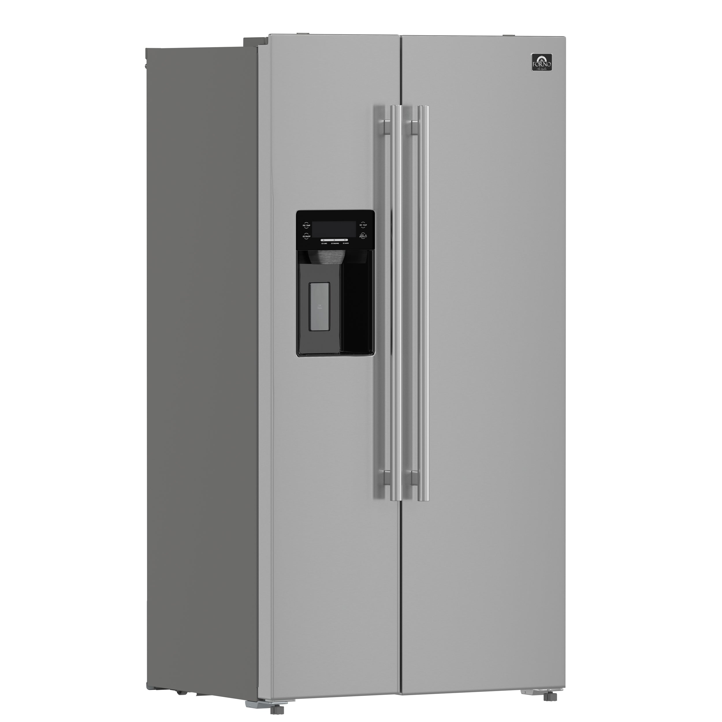 FORNO Salerno 36" 20 cu. ft. Side-by-Side Built-In Refrigerator with Water and Ice Dispenser