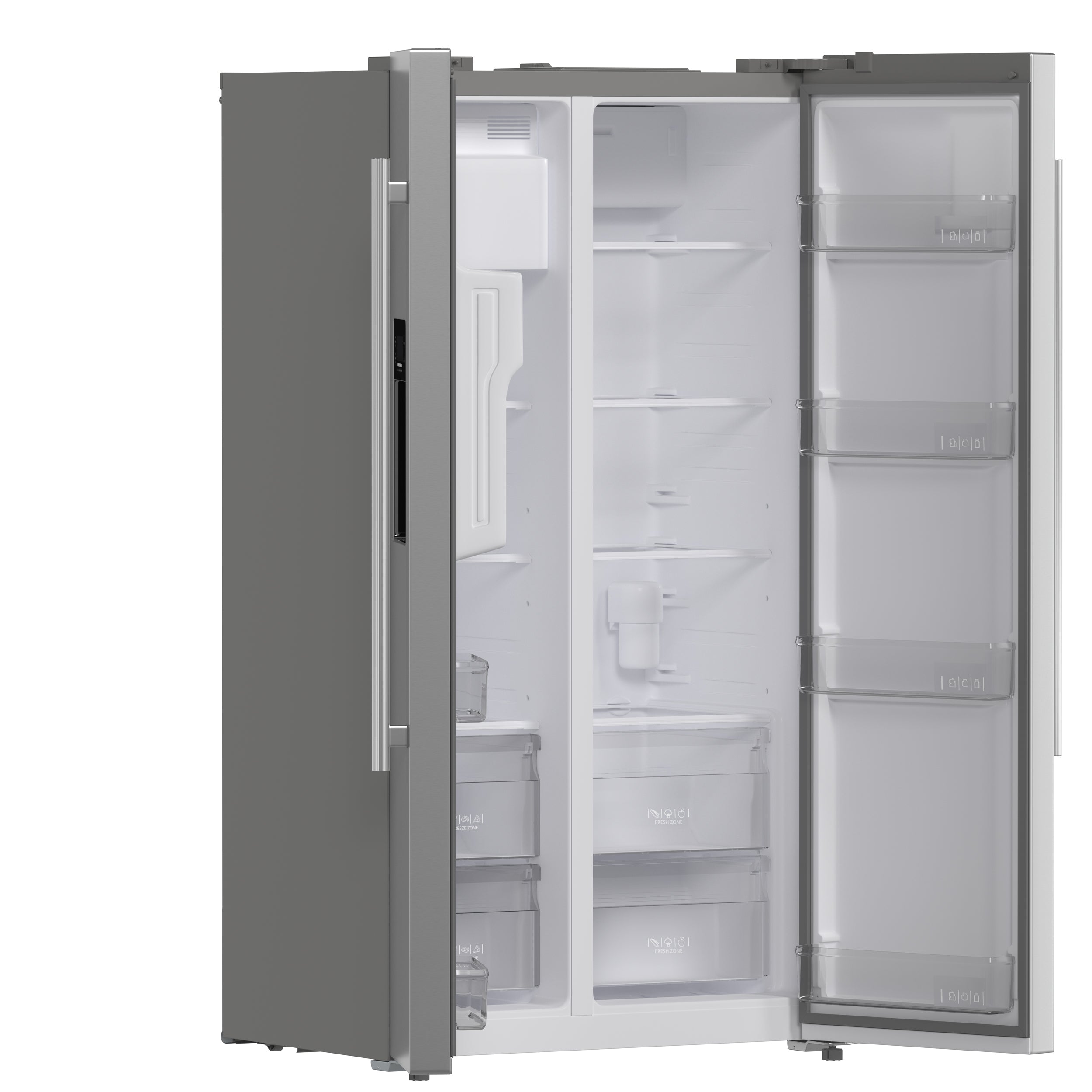 FORNO Salerno 36" 20 cu. ft. Side-by-Side Built-In Refrigerator with Water and Ice Dispenser