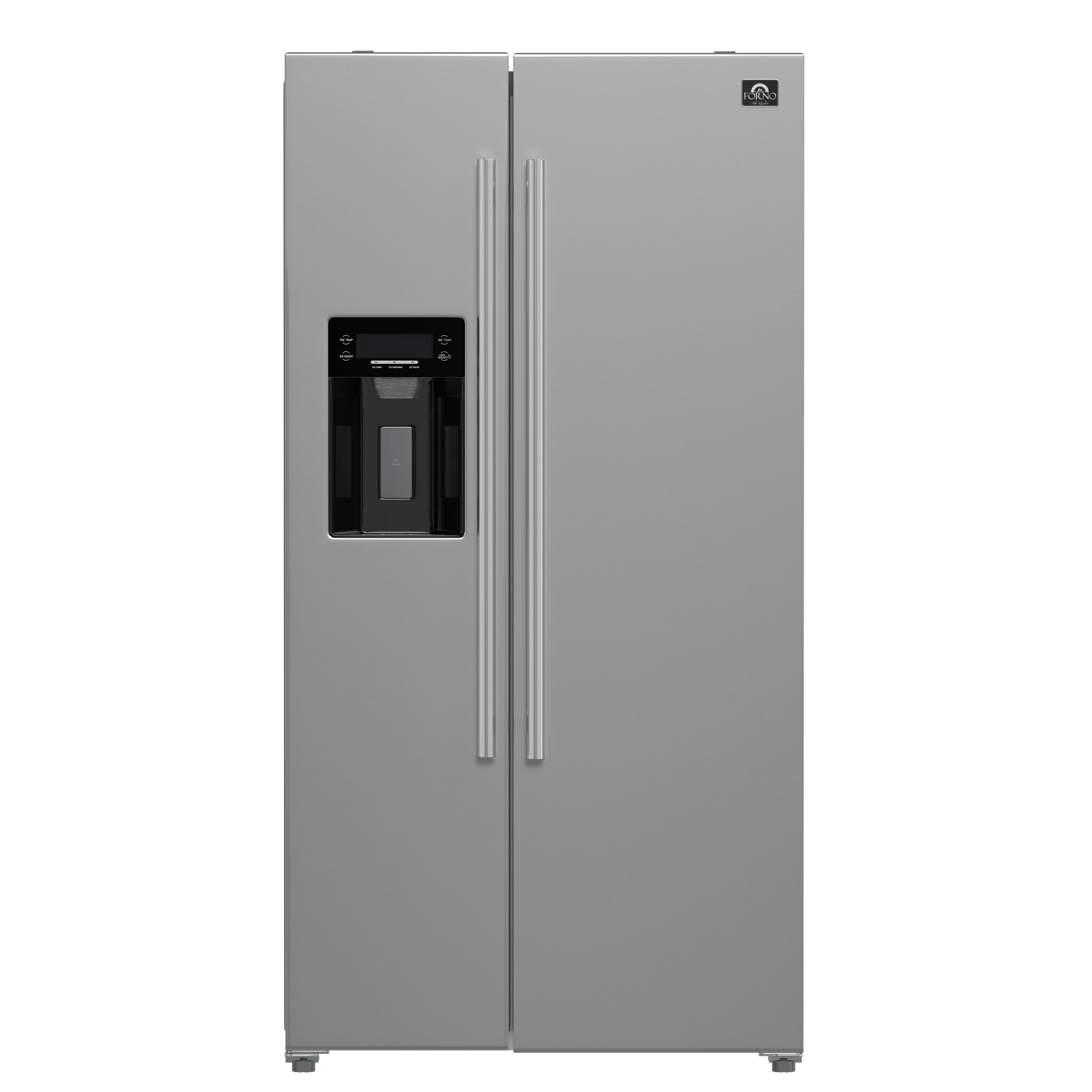 FORNO Salerno 36" 20 cu. ft. Side-by-Side Built-In Refrigerator with Water and Ice Dispenser