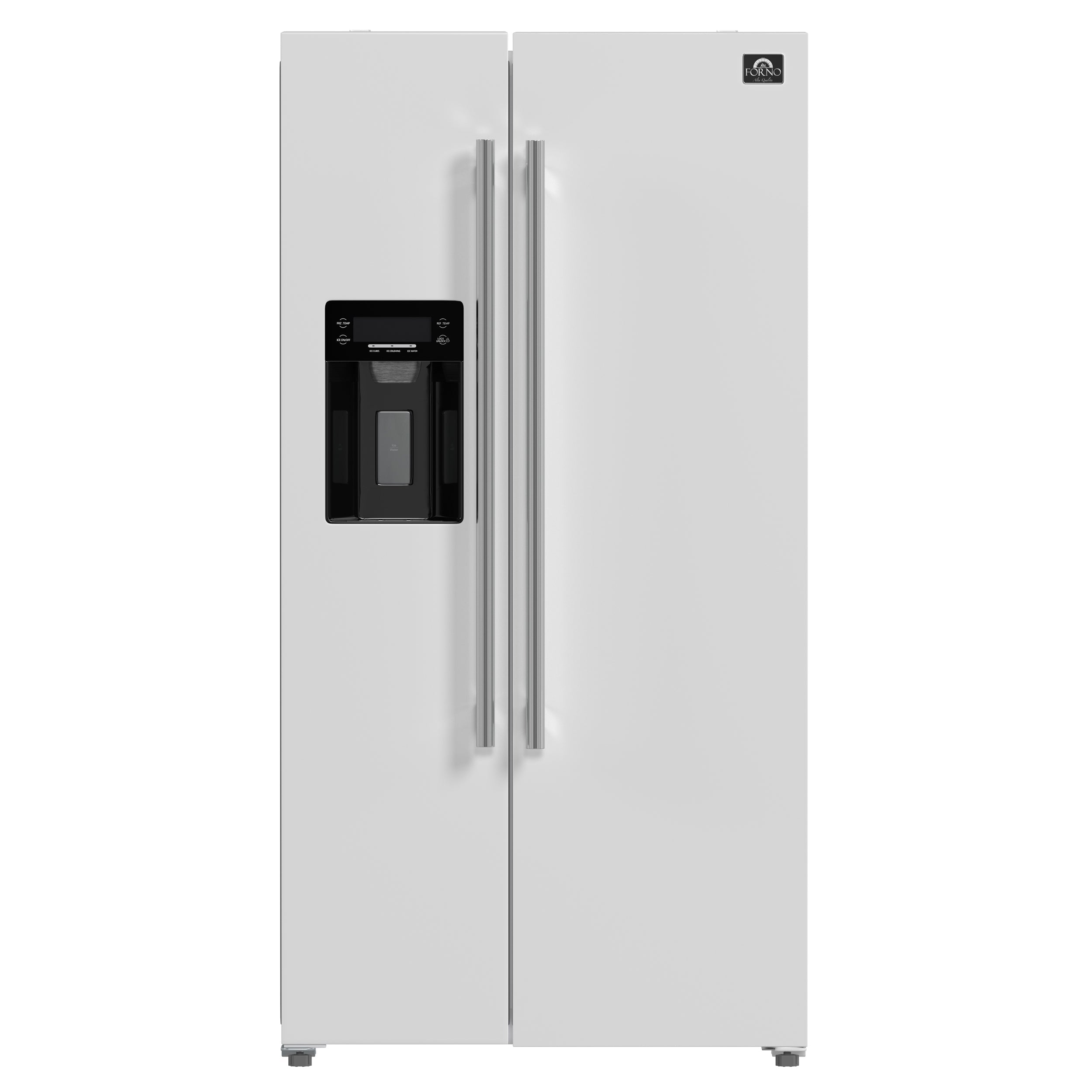 FORNO Salerno 36" 20 cu. ft. Side-by-Side Built-In Refrigerator with Water and Ice Dispenser