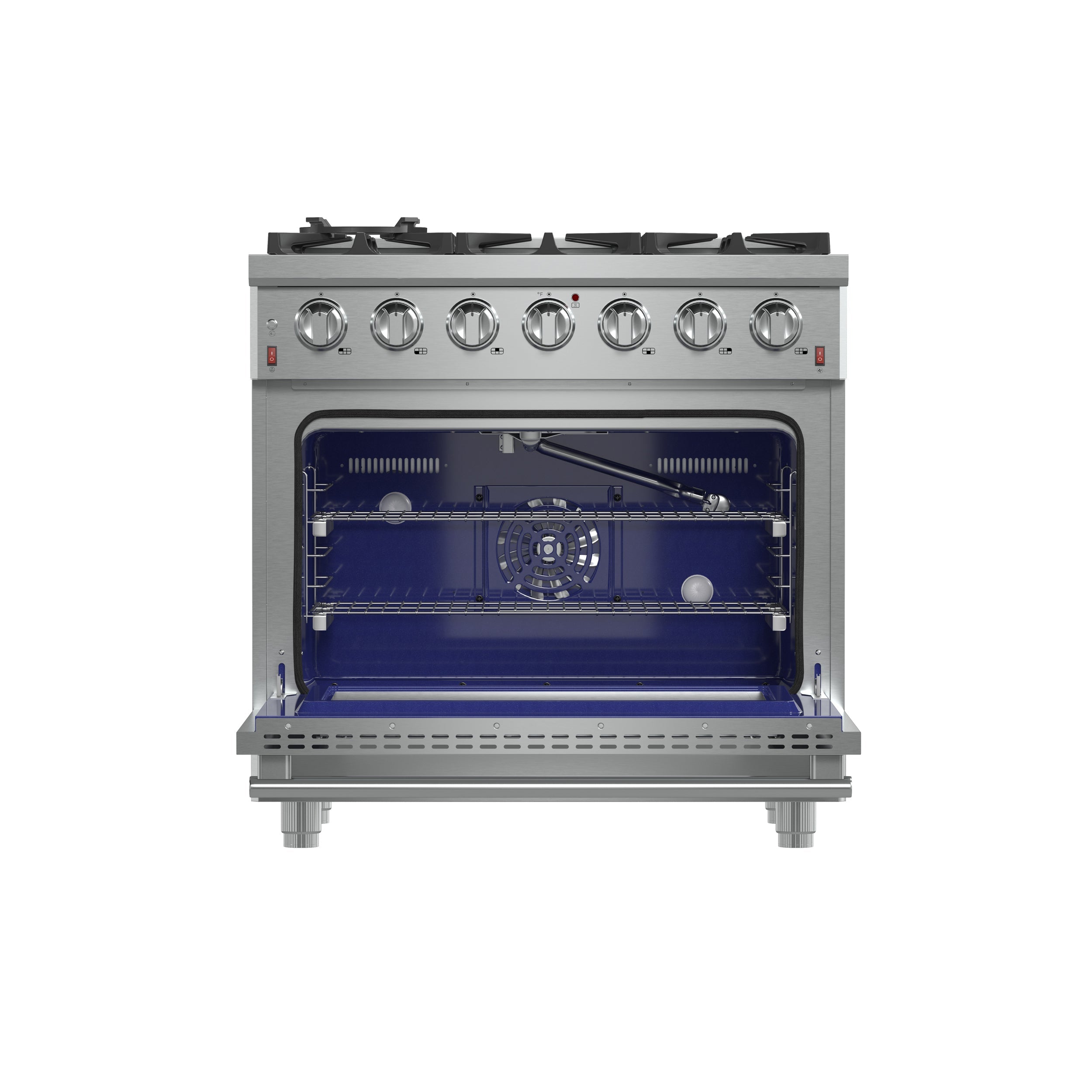 FORNO Massimo 36" 5.36 cu. ft. Freestanding Gas Range with 6 Burners