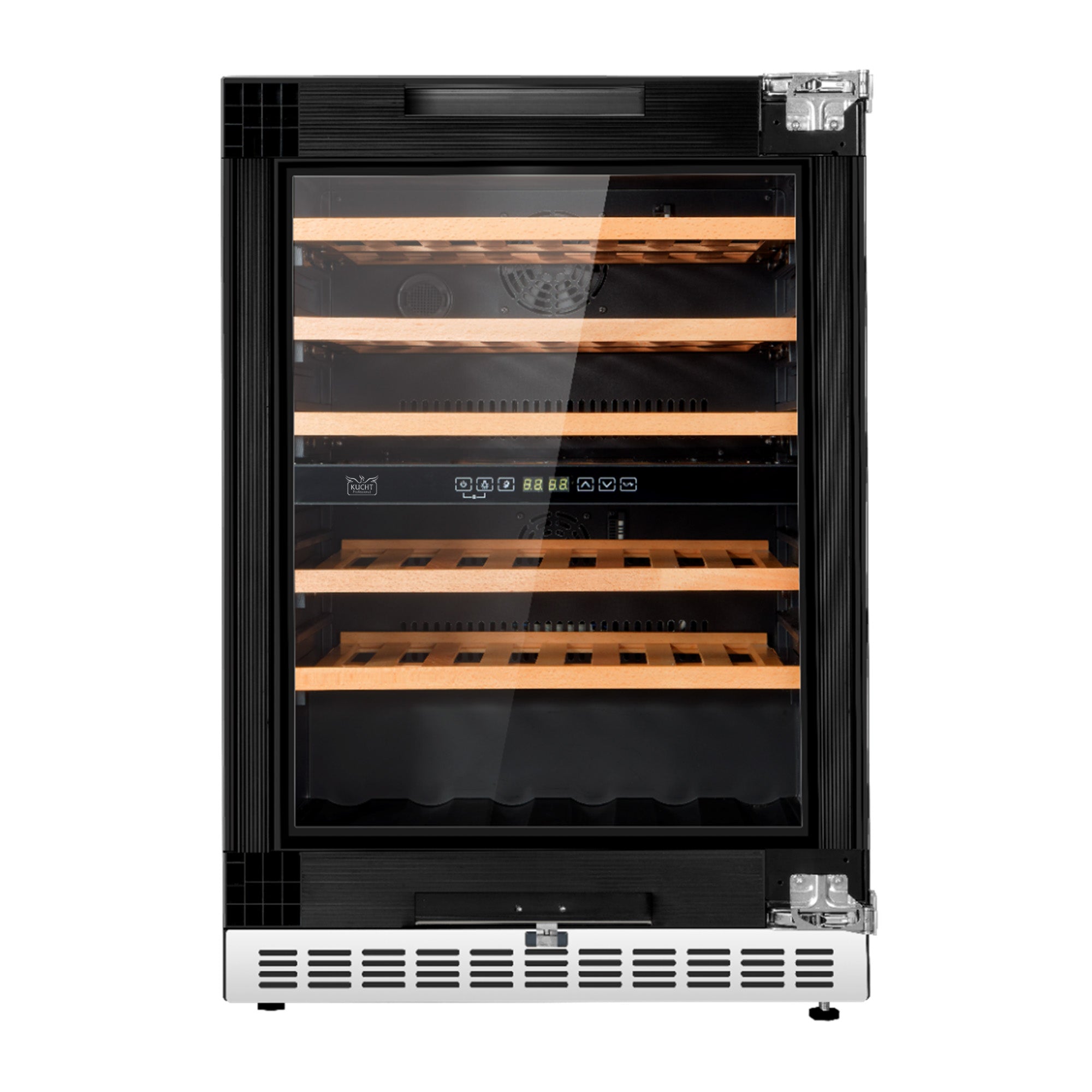 KUCHT 24 in. Dual Zone 52-Wine Bottles Wine Cooler Panel-Ready