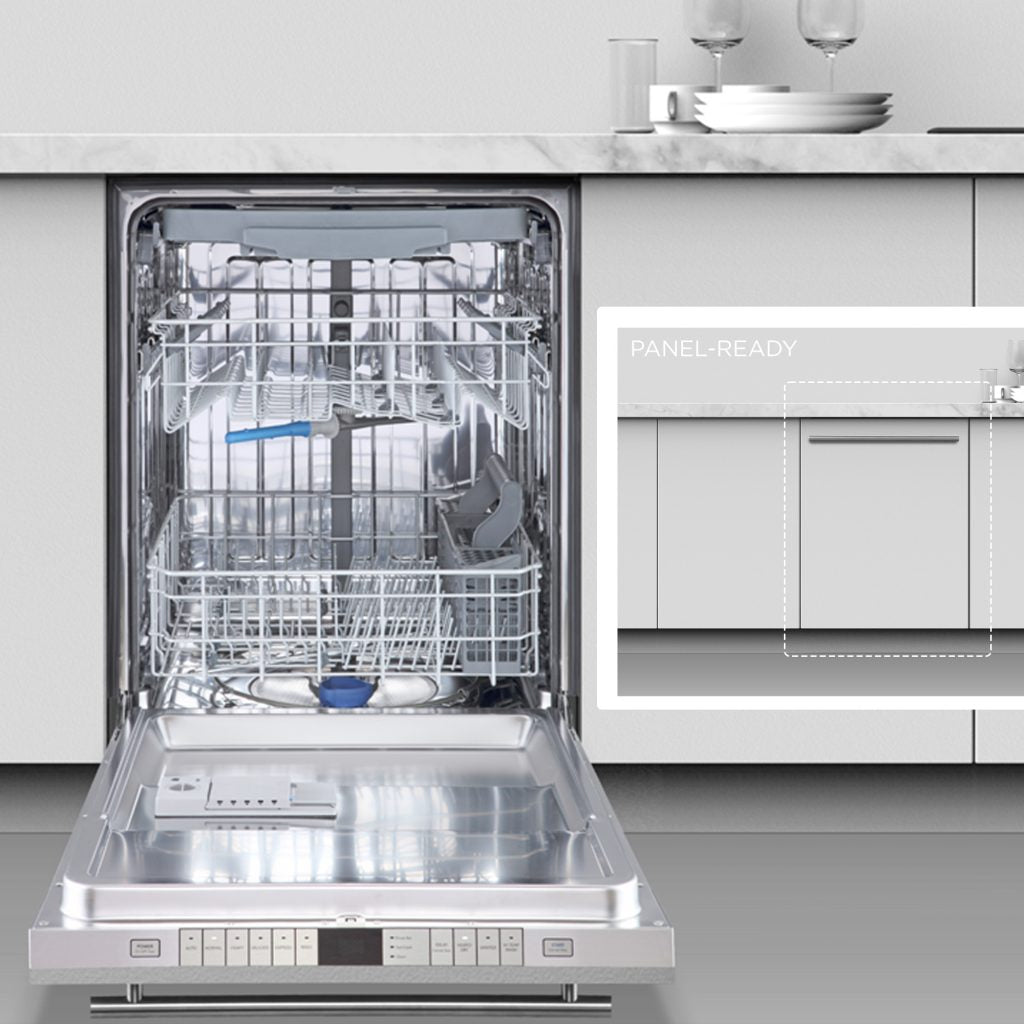 Kucht 24″ Top Control Dishwasher in Stainless Steel with Stainless Steel Tub and Multiple Filter System