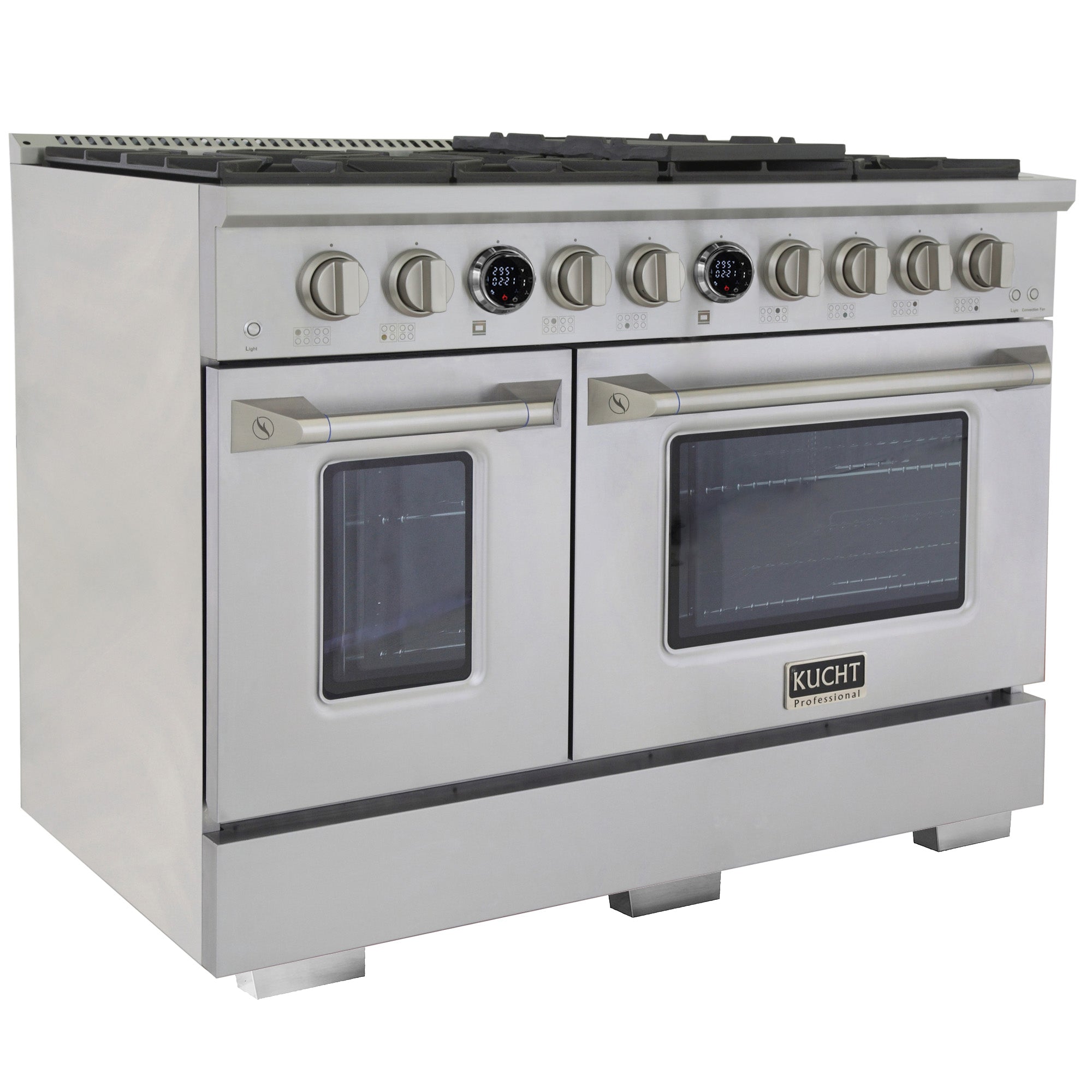 Kucht 48" 6.7 cu. ft. 8 Burner Dual Fuel Range with Digital Thermostat