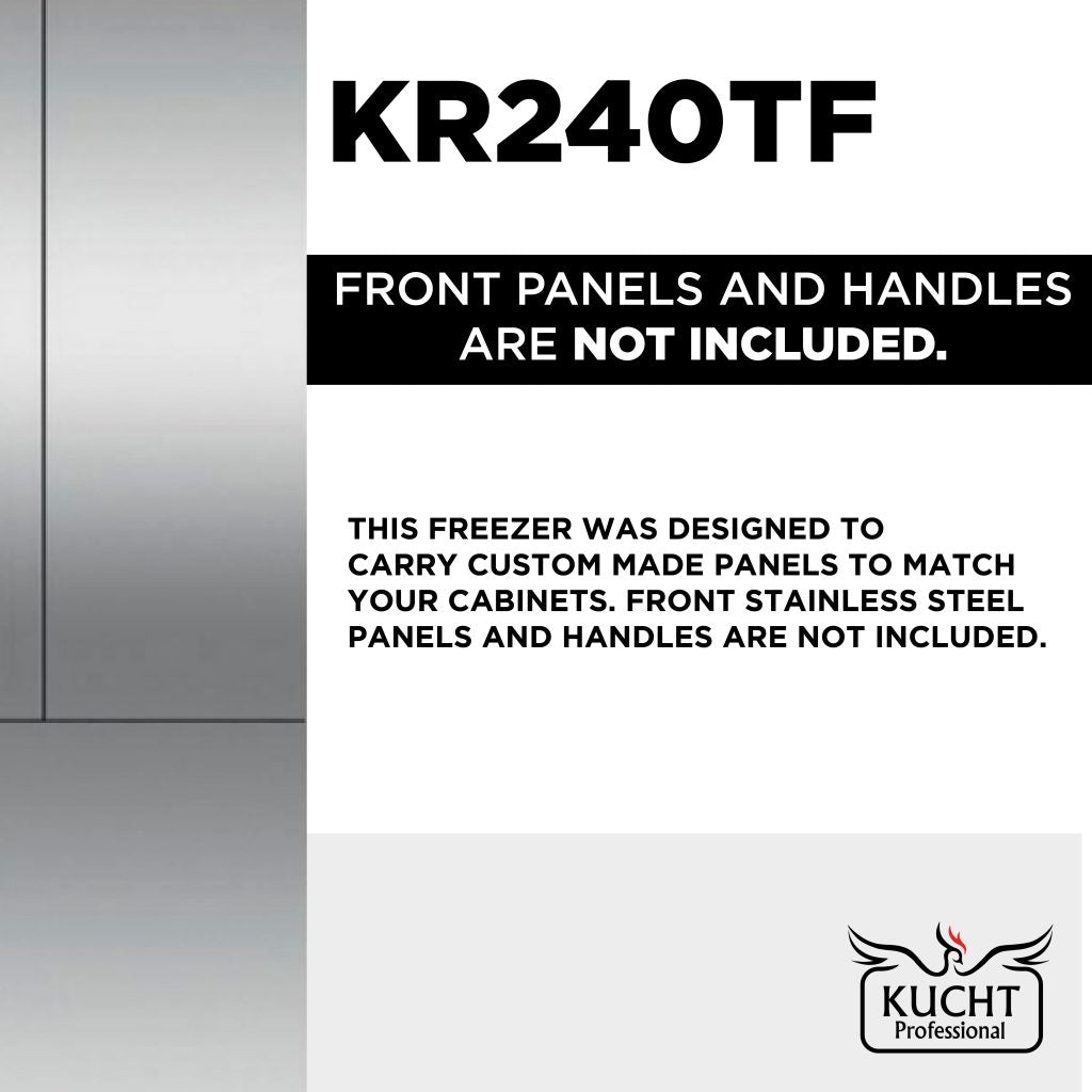 Kucht 24 Inch Built-In – Tower Freezer – Panel-Ready