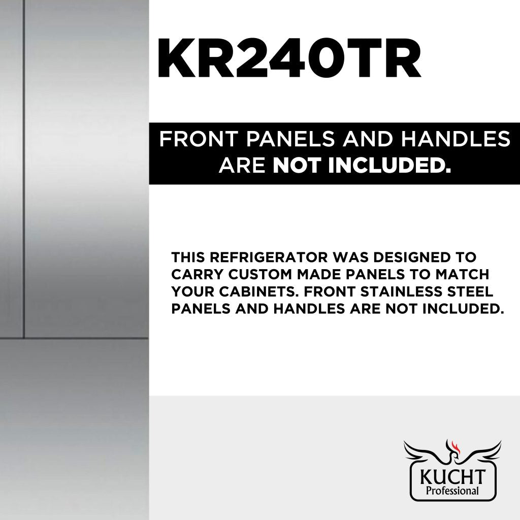 Kucht 24 Inch  Built-In – Tower Refrigerator – Panel-Ready