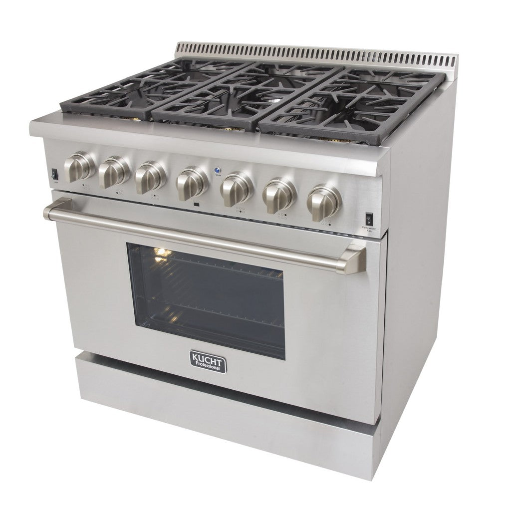 Kucht 36″ Freestanding Dual-Fuel Range